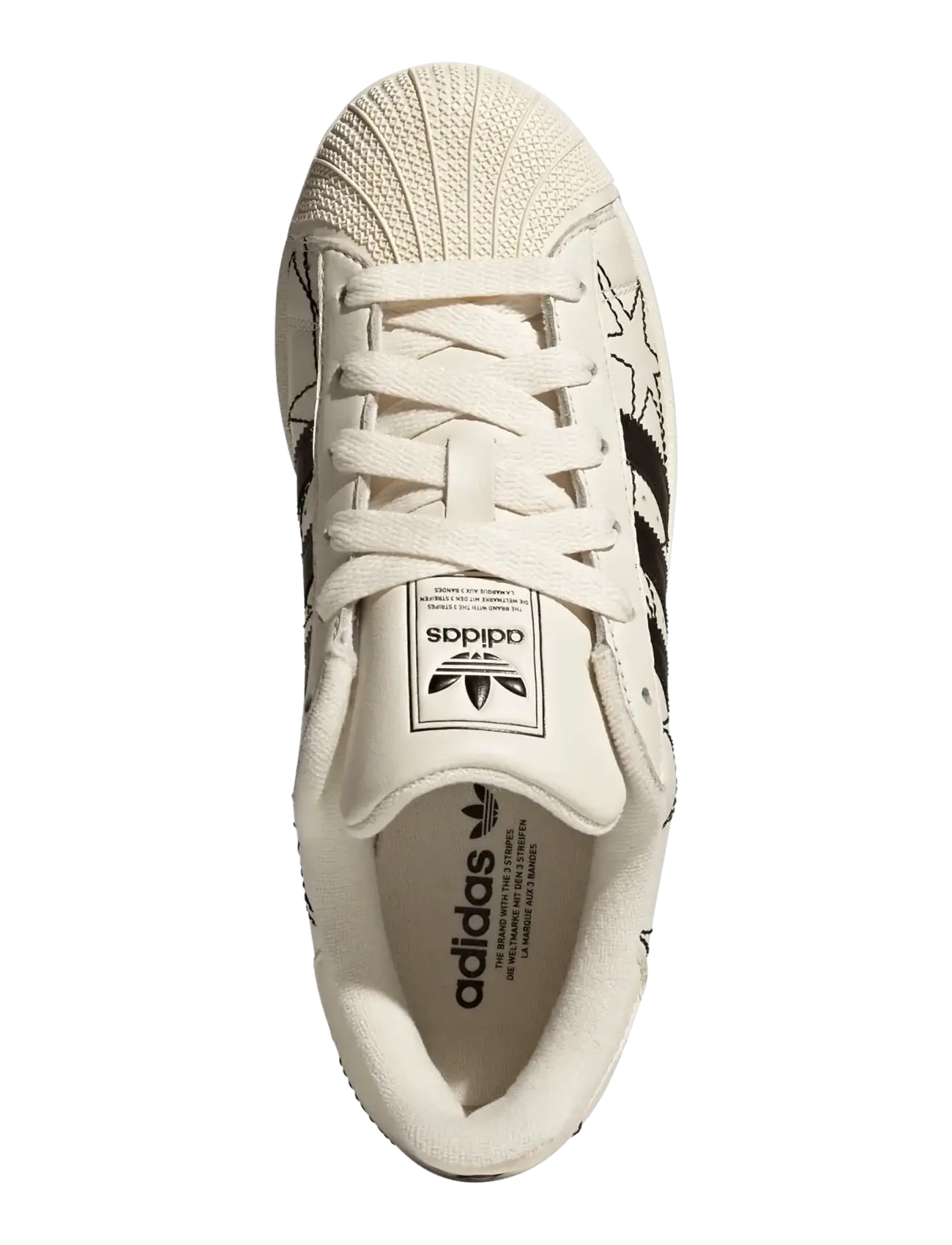 adidas Originals - SUPERSTAR II W - lave sneakers - crewht/cblack/crewht - 4