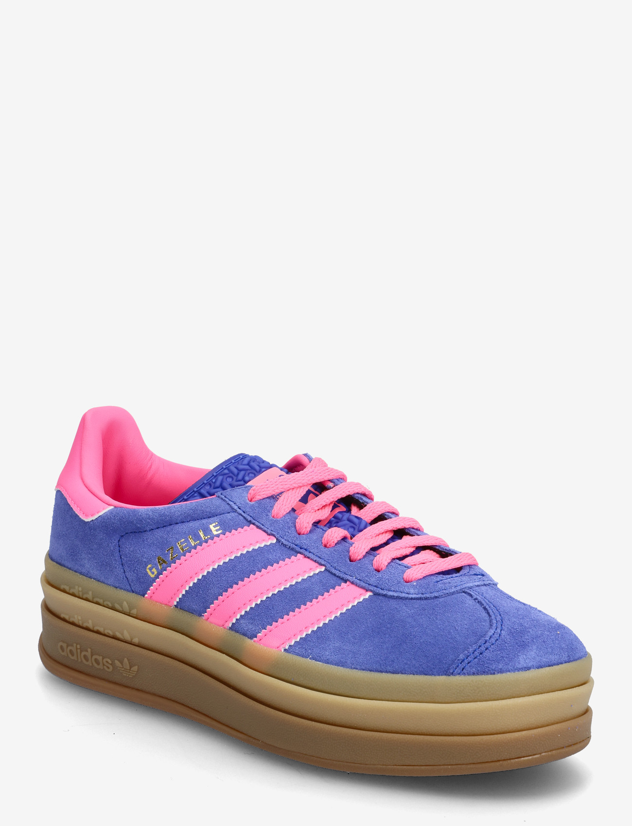 adidas Originals - GAZELLE BOLD W - lave sneakers - lucblu/lucpnk/goldmt - 0