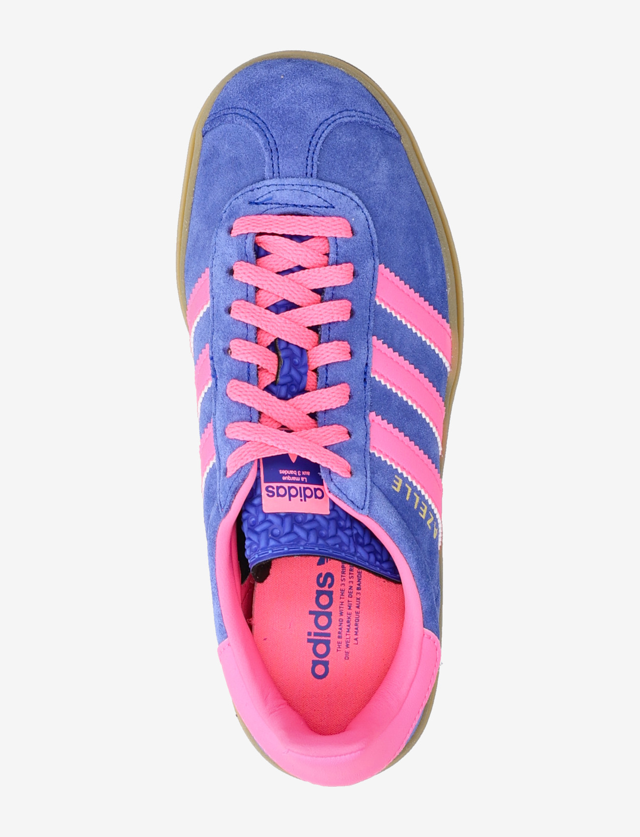 adidas Originals - GAZELLE BOLD W - lave sneakers - lucblu/lucpnk/goldmt - 3