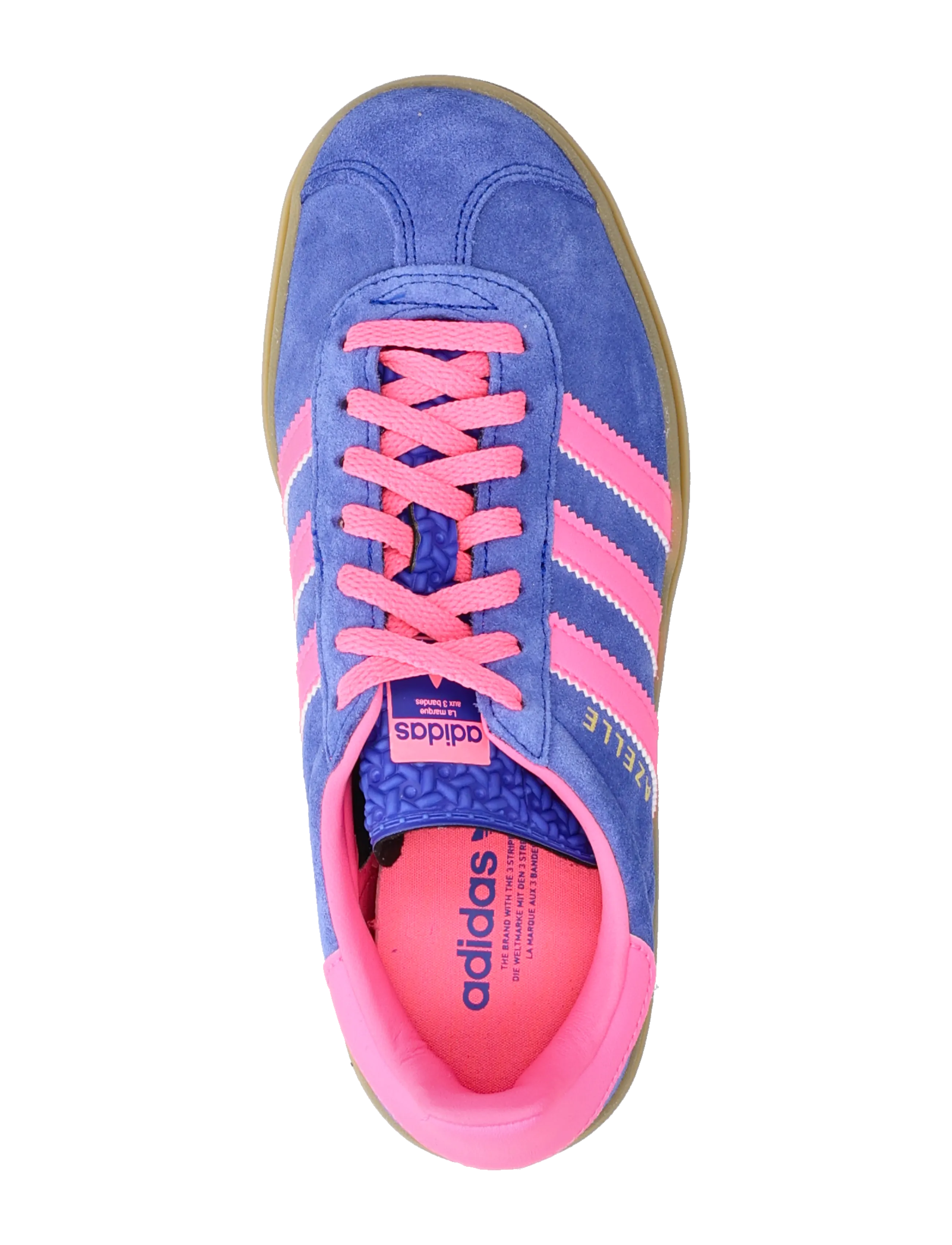 adidas Originals - GAZELLE BOLD W - lave sneakers - lucblu/lucpnk/goldmt - 3