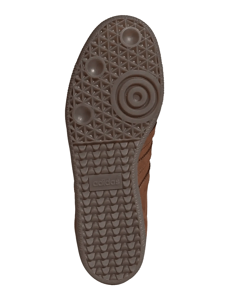 adidas Originals - SAMBA OG - zemi brīvā laika apavi - prebrn/auco/gum5 - 5
