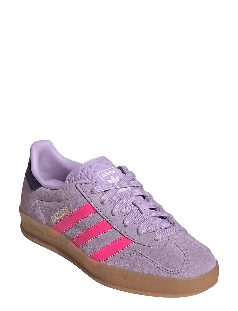adidas Originals - GAZELLE INDOOR J - låga sneakers - powplu/lucpnk/gum2 - 0