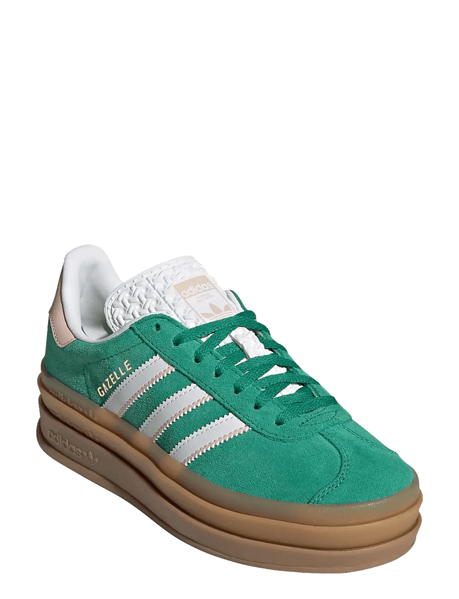 adidas Originals - GAZELLE BOLD J - lave sneakers - bgreen/ftwwht/goldmt - 0