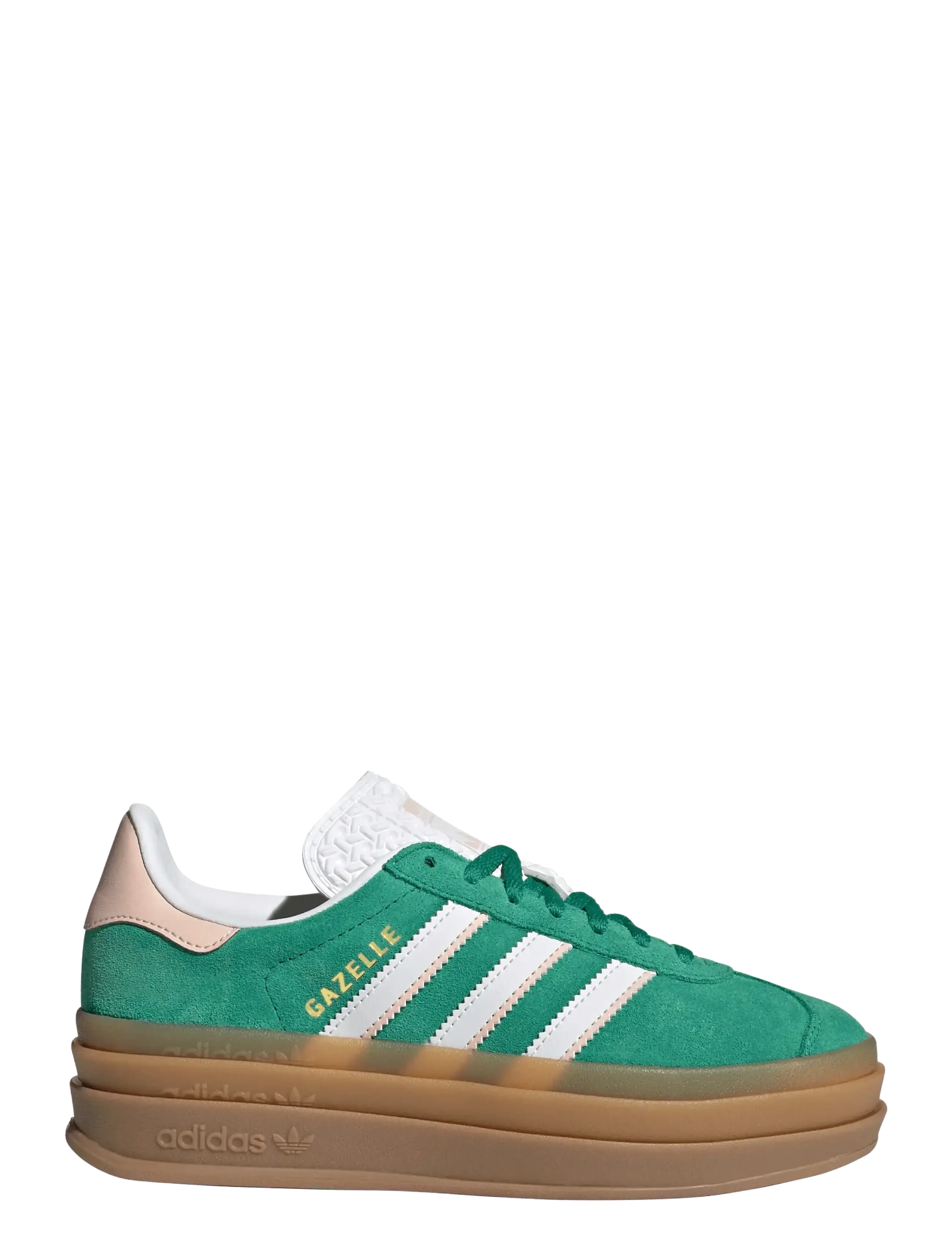 adidas Originals - GAZELLE BOLD J - baskets basses - bgreen/ftwwht/goldmt - 1