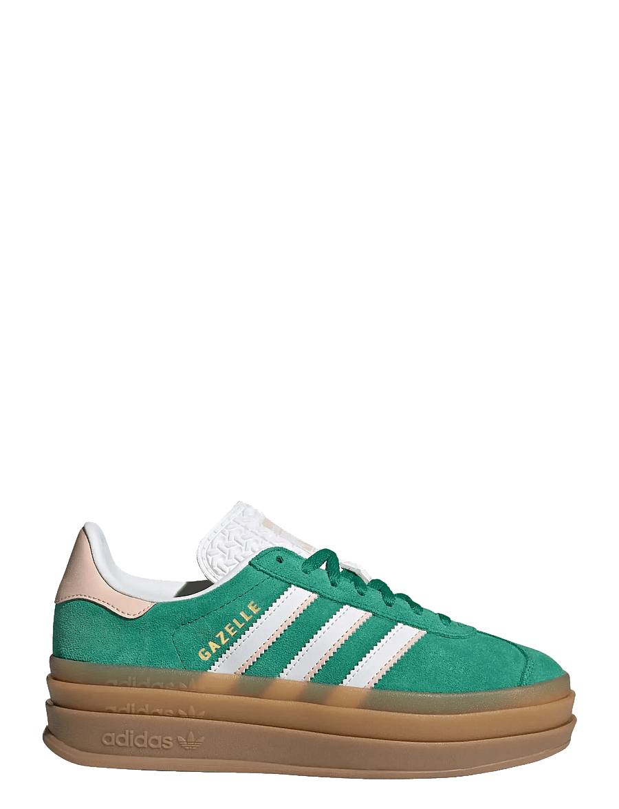 adidas Originals - GAZELLE BOLD J - lave sneakers - bgreen/ftwwht/goldmt - 1