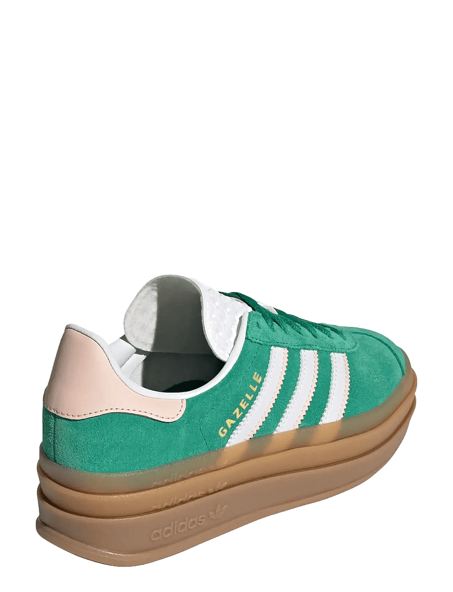 adidas Originals - GAZELLE BOLD J - lave sneakers - bgreen/ftwwht/goldmt - 3