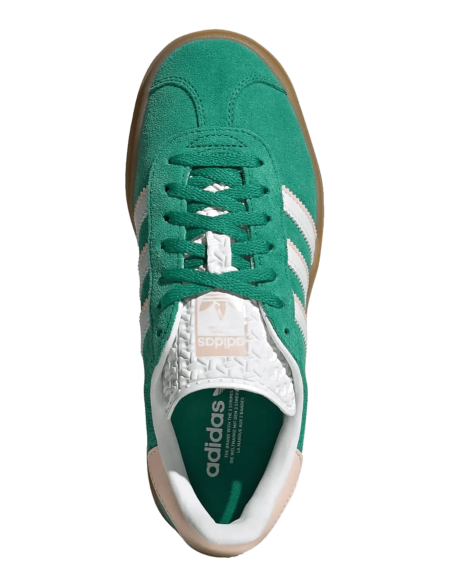 adidas Originals - GAZELLE BOLD J - lave sneakers - bgreen/ftwwht/goldmt - 4