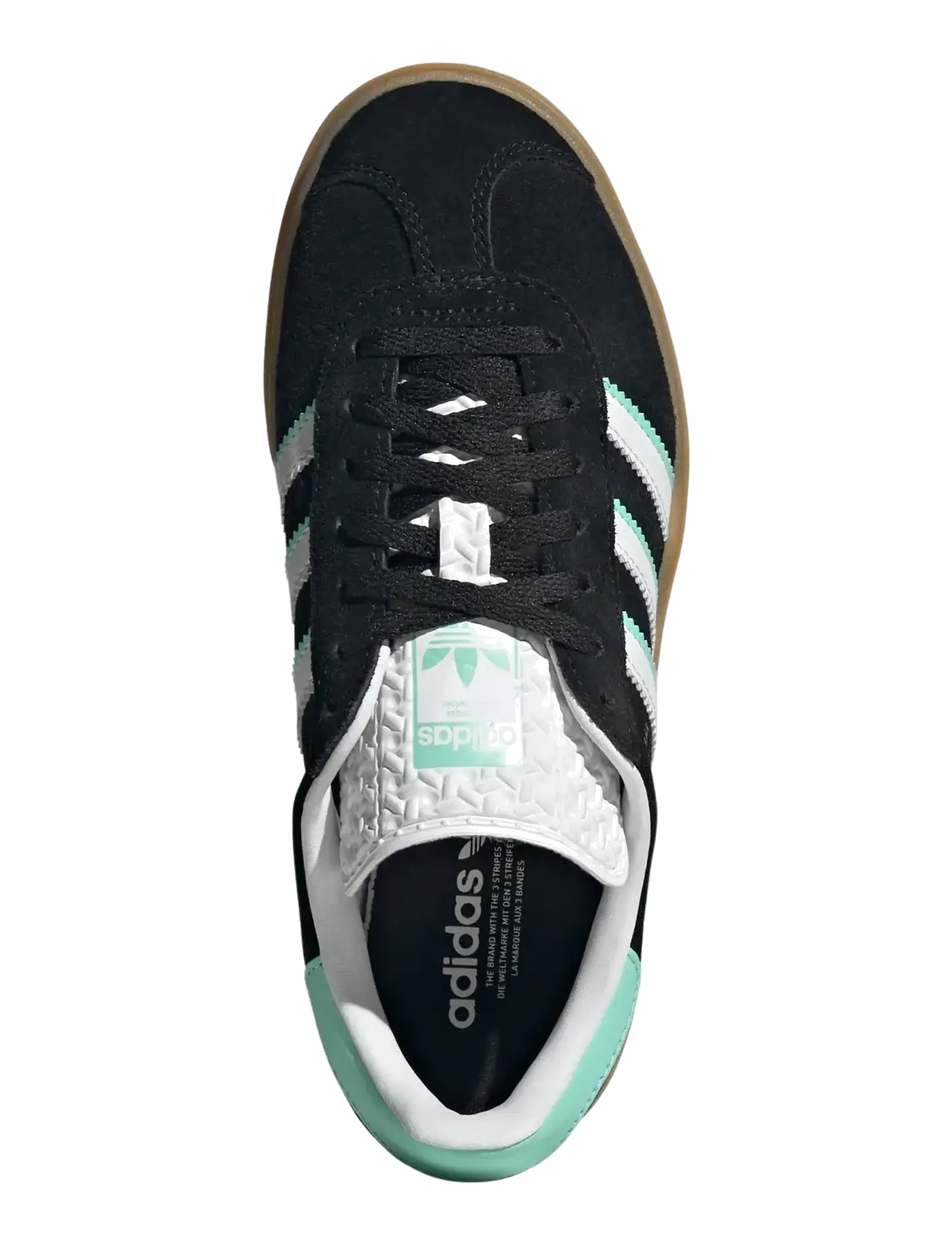 adidas Originals - GAZELLE BOLD J - lave sneakers - cblack/ftwwht/gum1 - 4