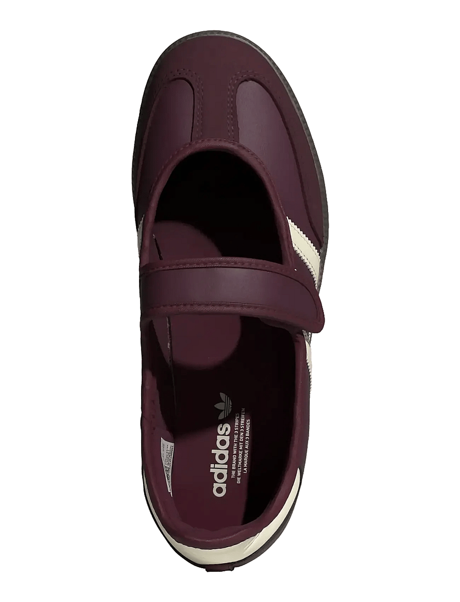 adidas Originals - SAMBA JANE W - niedrige sneakers - maroon/crewht/goldmt - 4