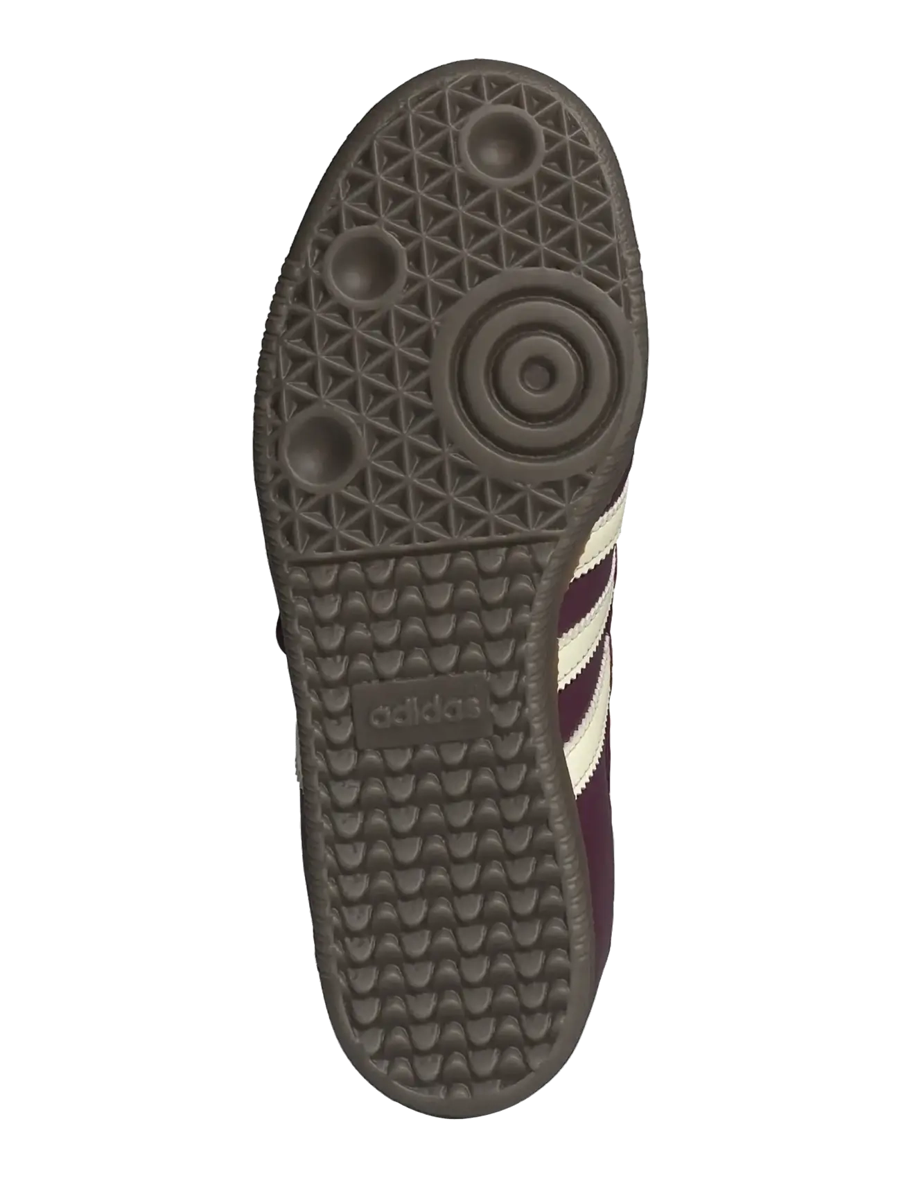 adidas Originals - SAMBA JANE W - lave sneakers - maroon/crewht/goldmt - 5