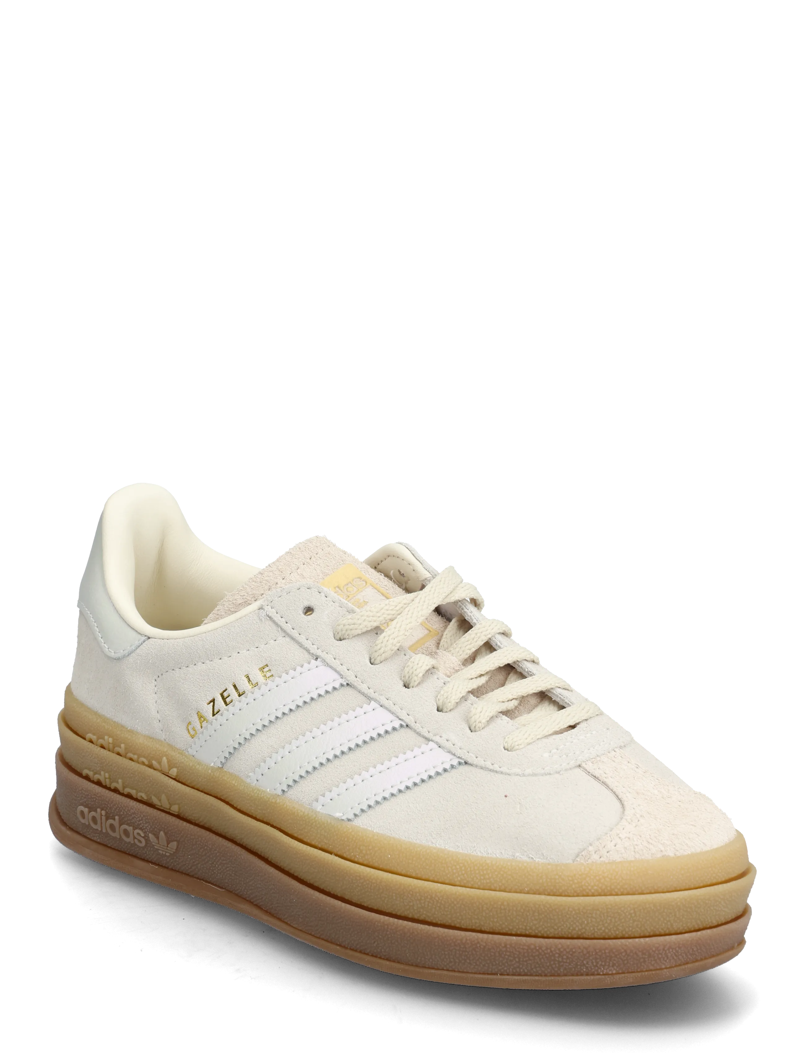 adidas Originals GAZELLE BOLD W - Sneakers - GREONE/CREWHT/CREWHT / cream