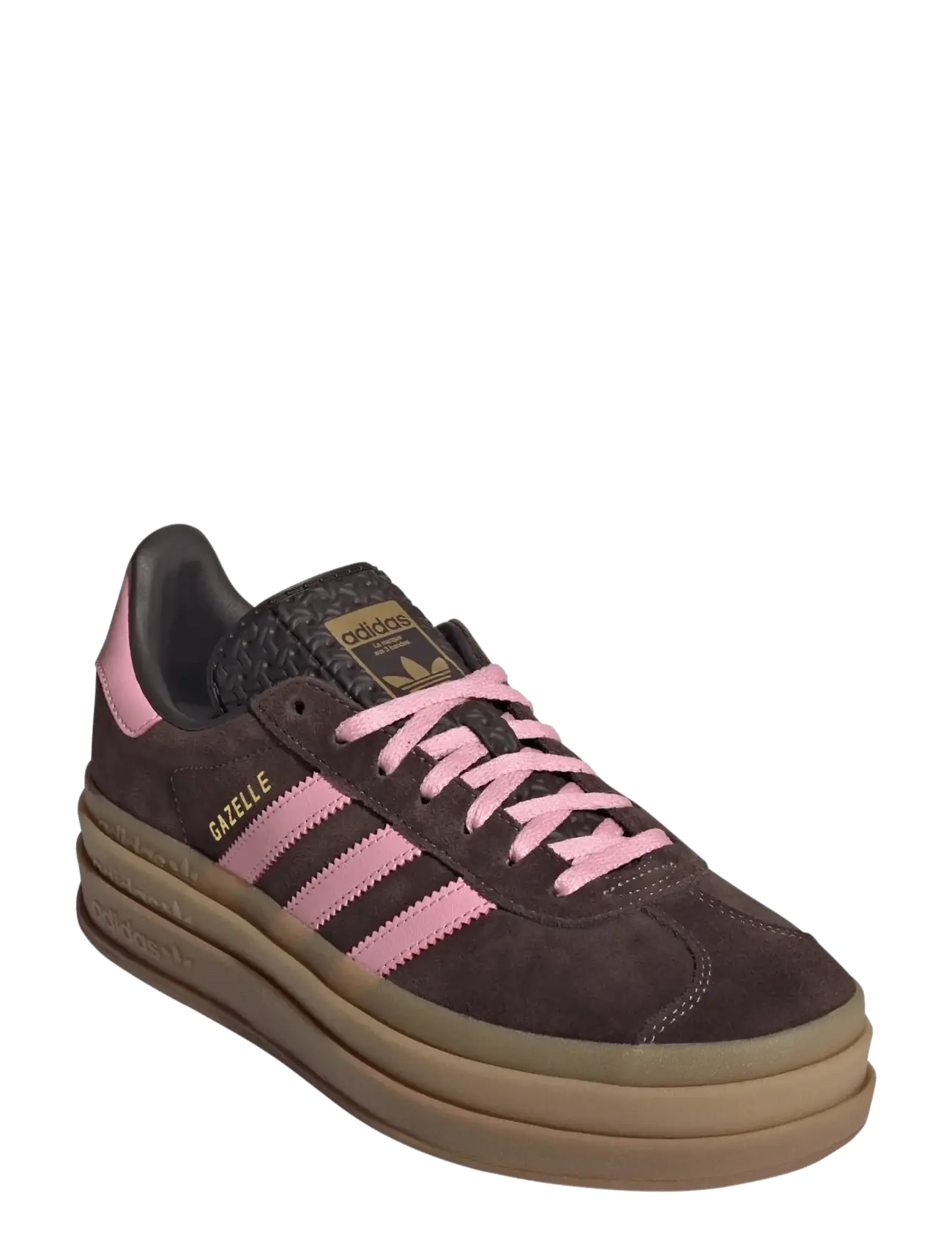 adidas Originals GAZELLE BOLD W - Tilbud - AUCO/LTPINK/GOLDMT / brown