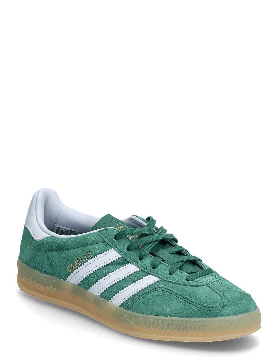 adidas Originals - GAZELLE INDOOR W - lave sneakers - cgreen/crsk/gum4 - 0