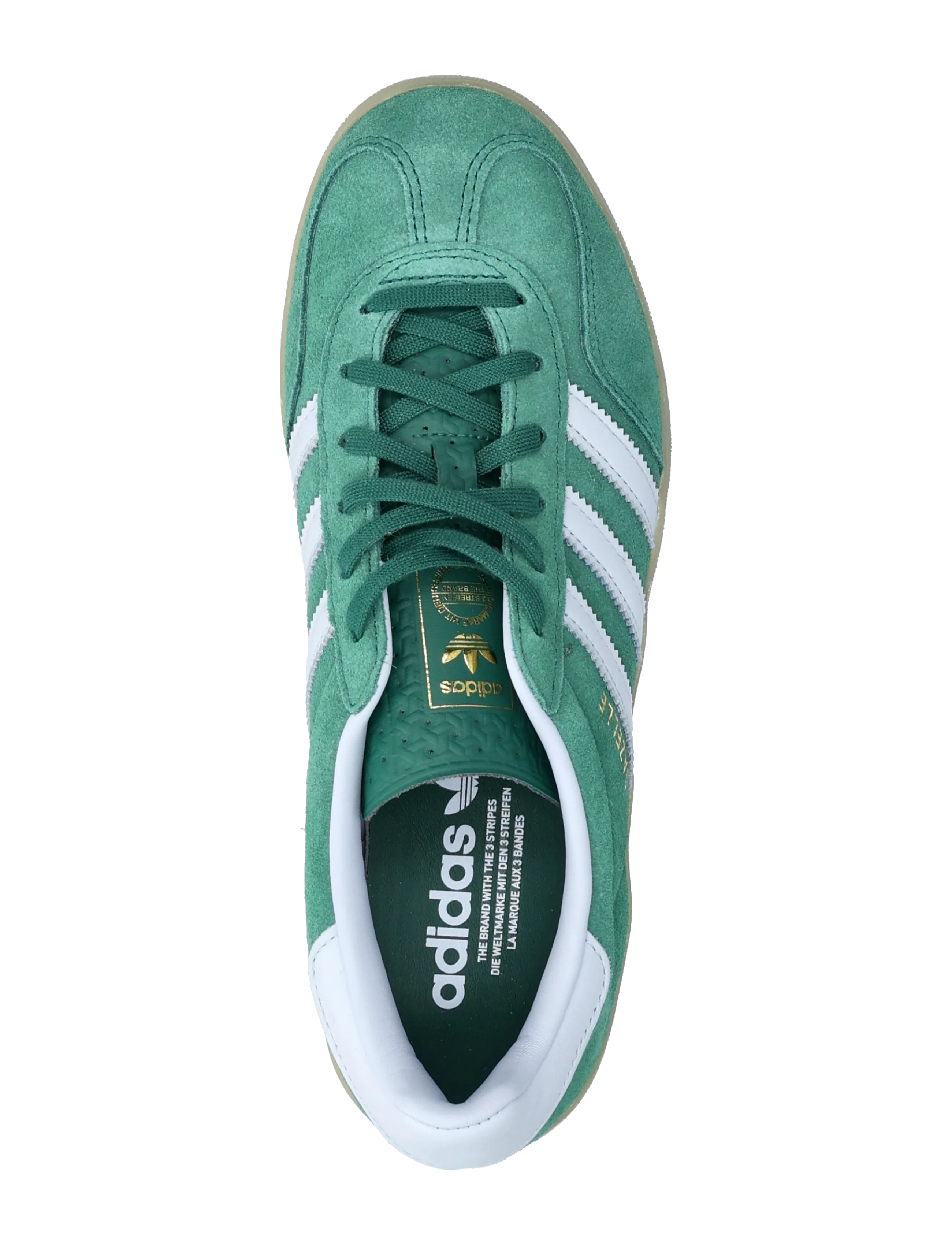 adidas Originals - GAZELLE INDOOR W - lave sneakers - cgreen/crsk/gum4 - 3