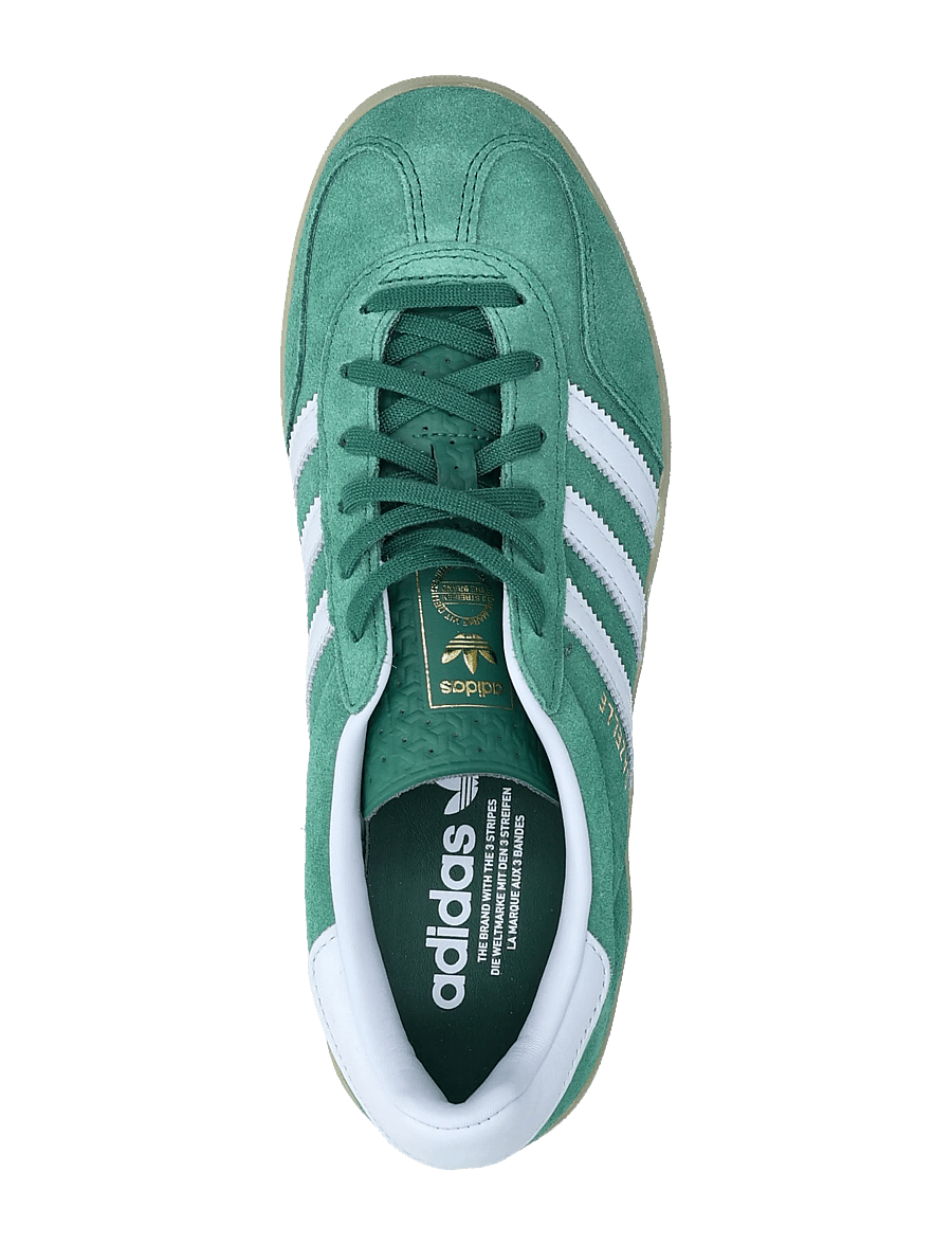 adidas Originals - GAZELLE INDOOR W - lave sneakers - cgreen/crsk/gum4 - 3