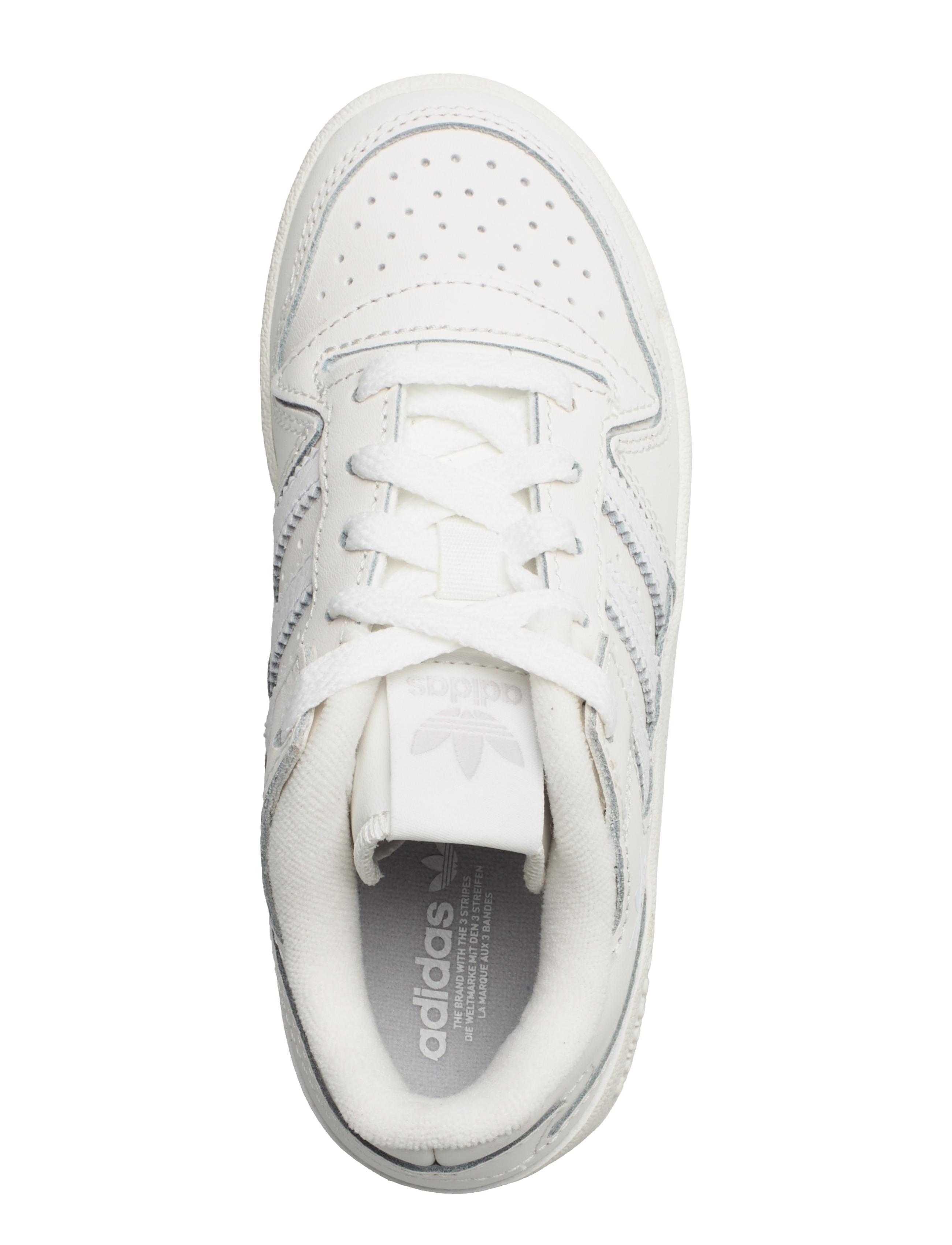 adidas Originals - FORUM LOW CL C - lave sneakers - cwhite/ftwwht/greone - 3