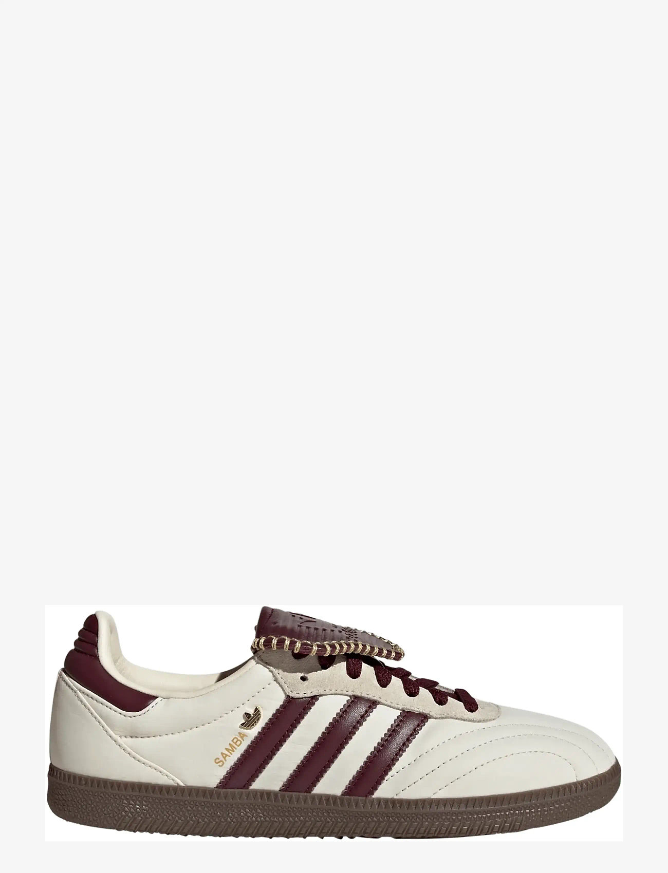 adidas Originals - SAMBA LT W - lave sneakers - crewht/maroon/goldmt - 1