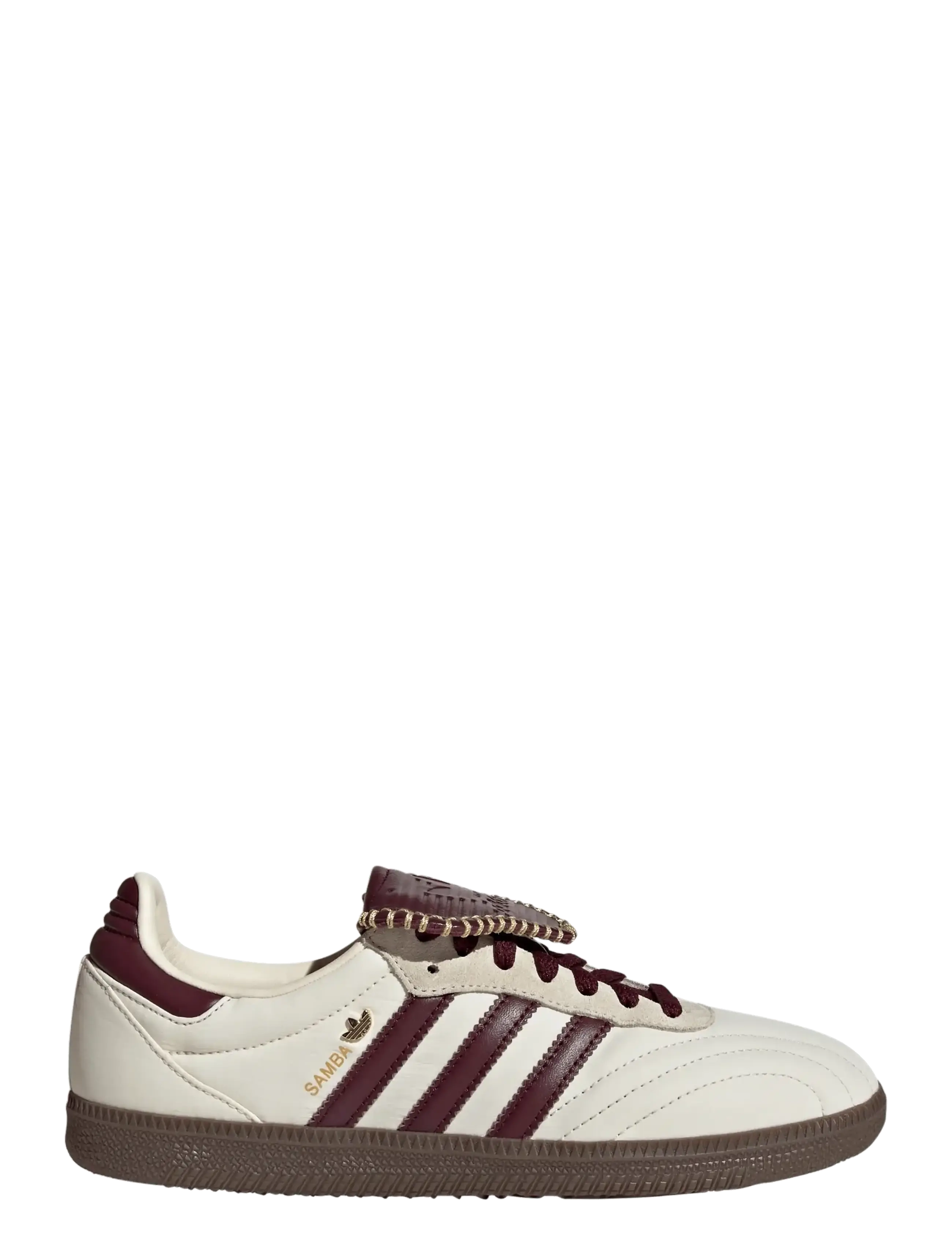 adidas Originals - SAMBA LT W - lágir strigaskór - crewht/maroon/goldmt - 1