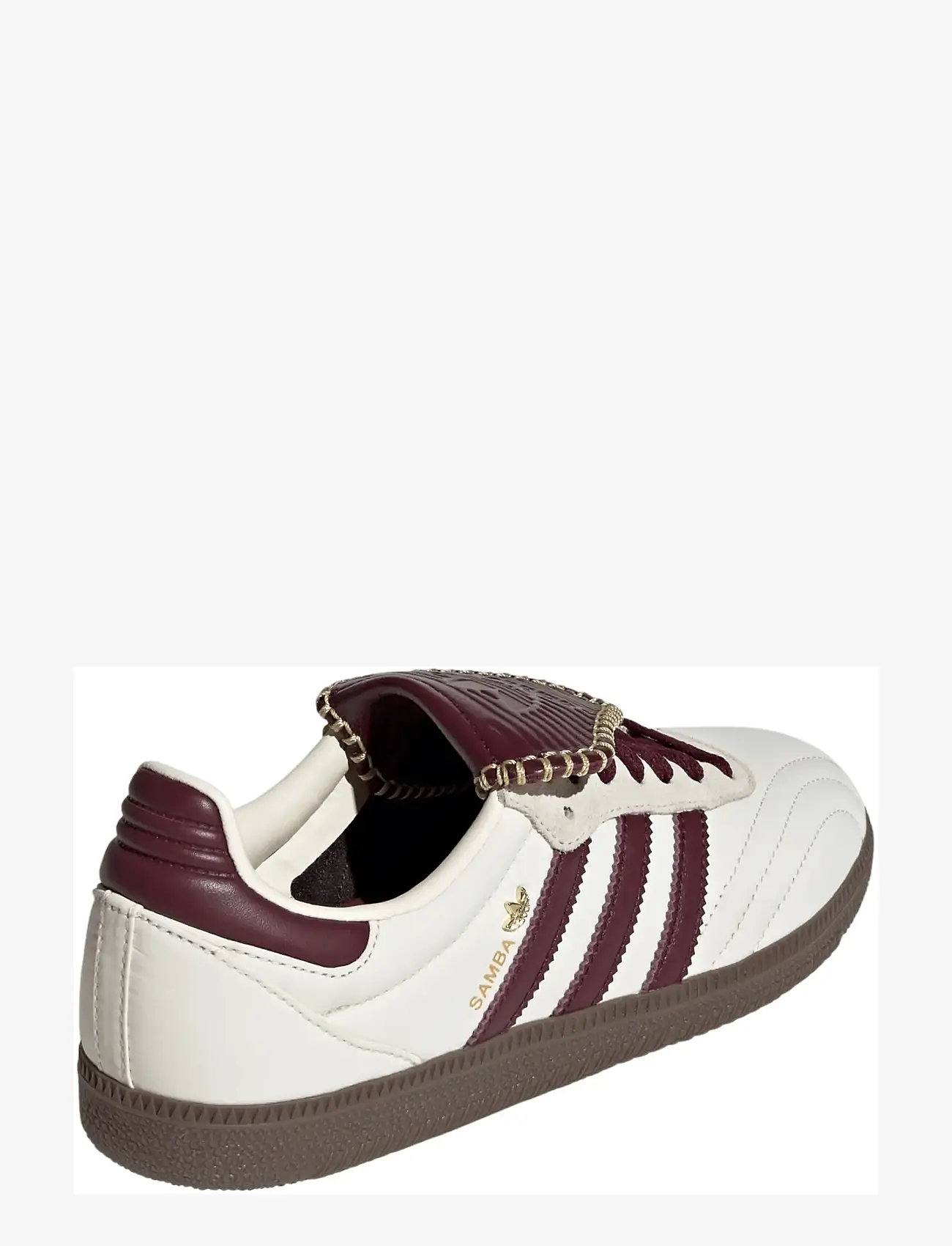 adidas Originals - SAMBA LT W - lave sneakers - crewht/maroon/goldmt - 3