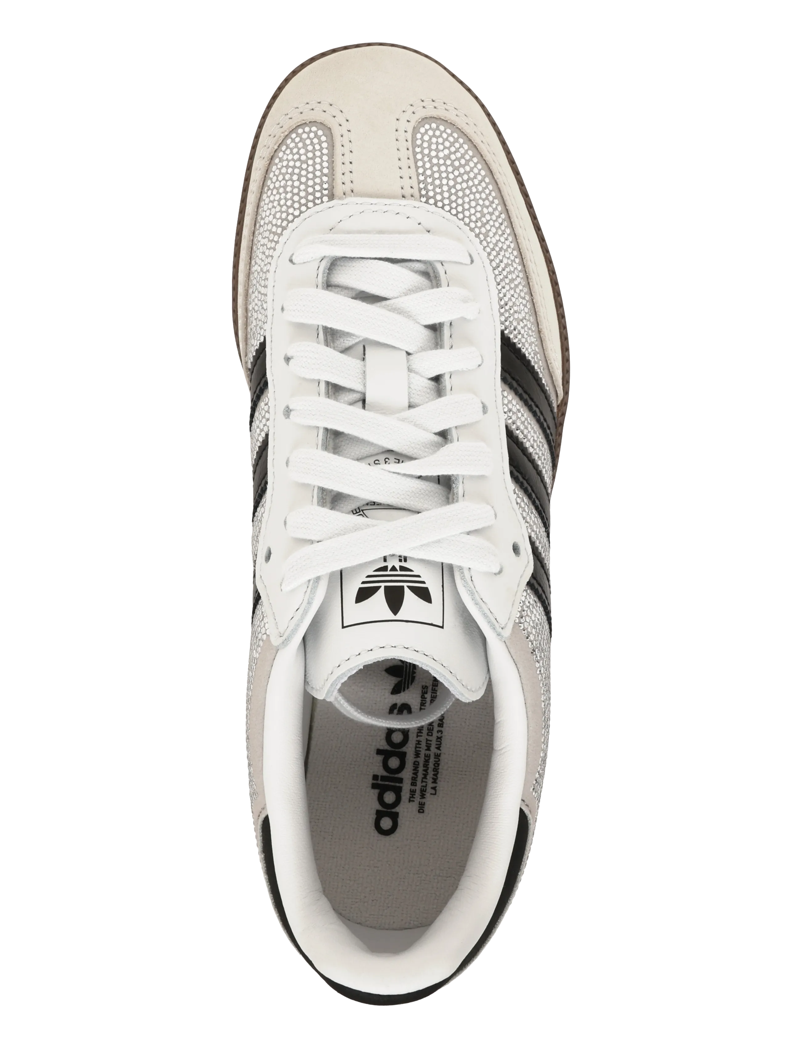 adidas Originals - SAMBA OG W - low top sneakers - crywht/cwhite/silvmt - 3