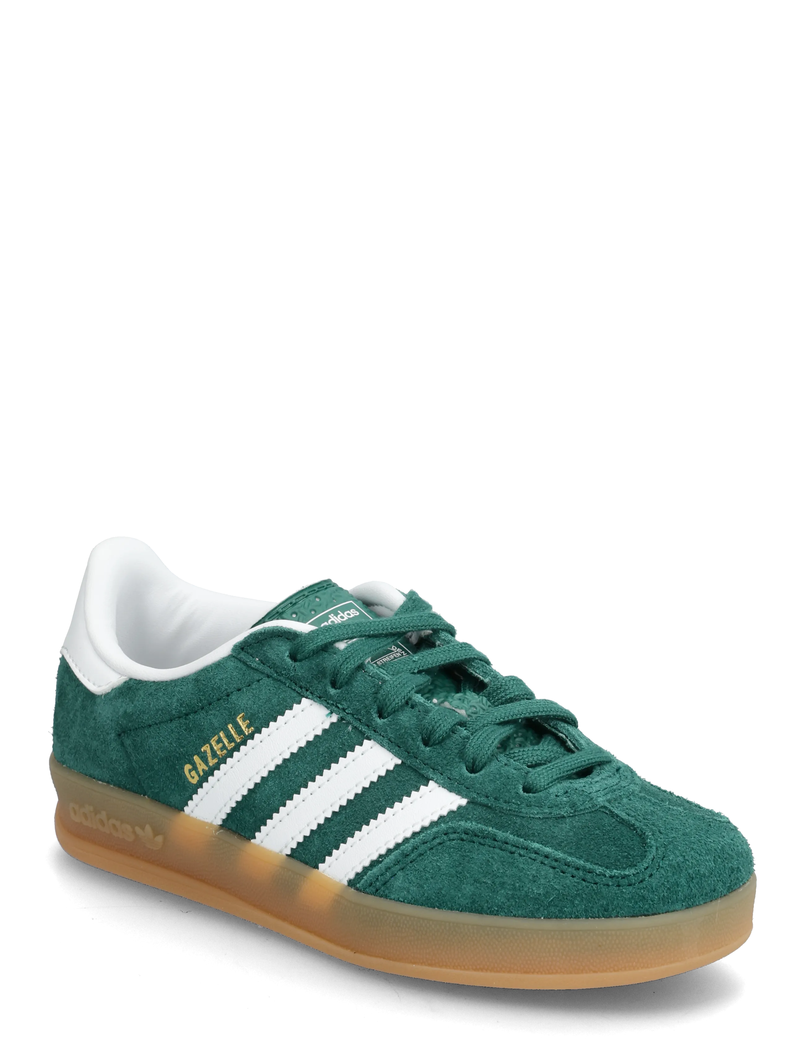 adidas Originals GAZELLE INDOOR C - New Arrivals - CGREEN/FTWWHT/GUM2 / green