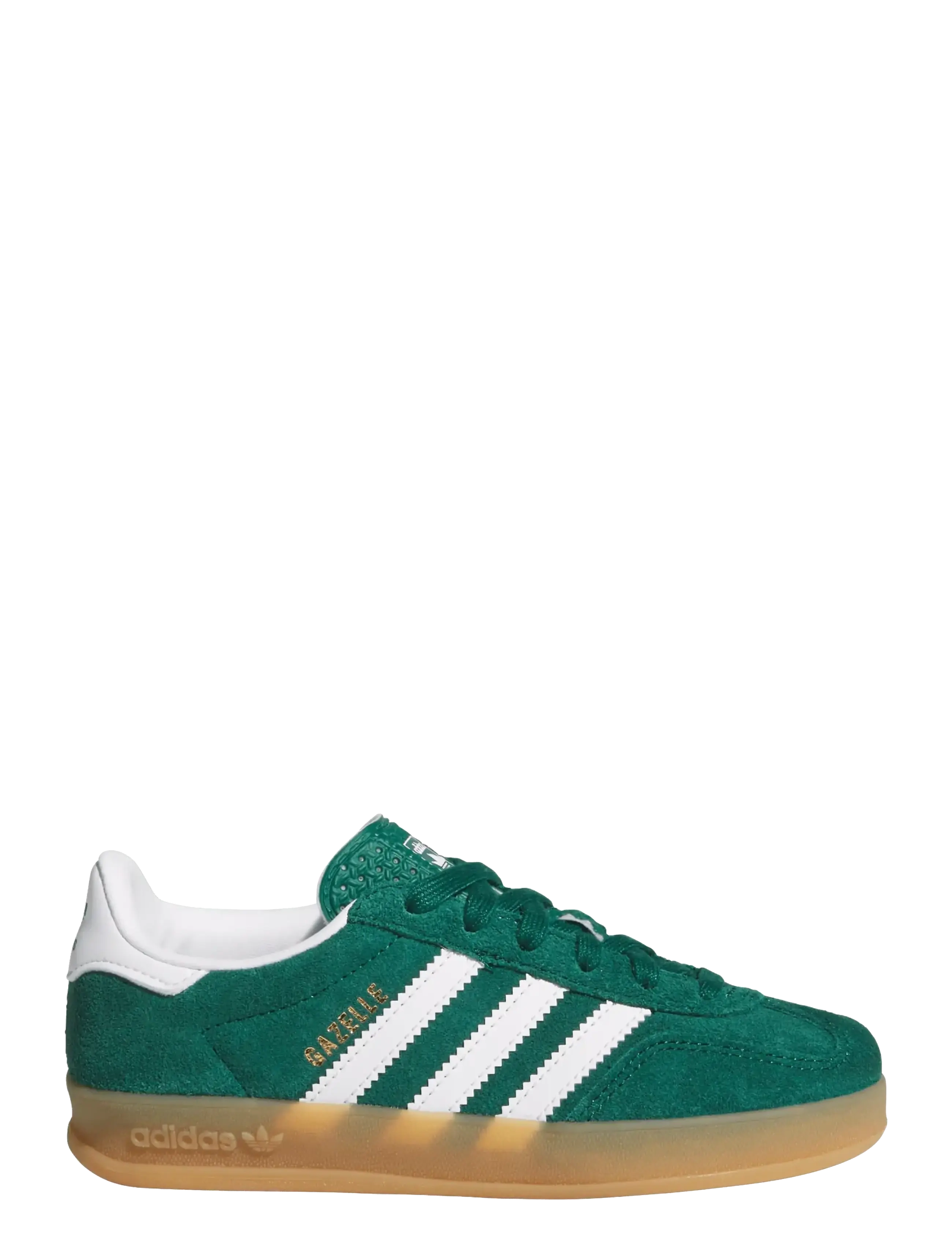 adidas Originals - GAZELLE INDOOR C - lave sneakers - cgreen/ftwwht/gum2 - 1