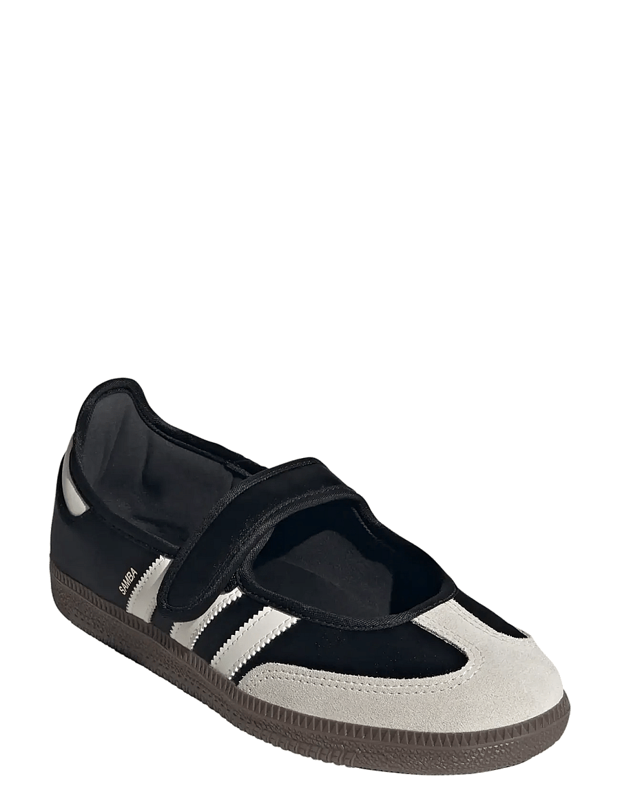 adidas Originals - SAMBA JANE W - lave sneakers - cblack/owhite/goldmt - 0
