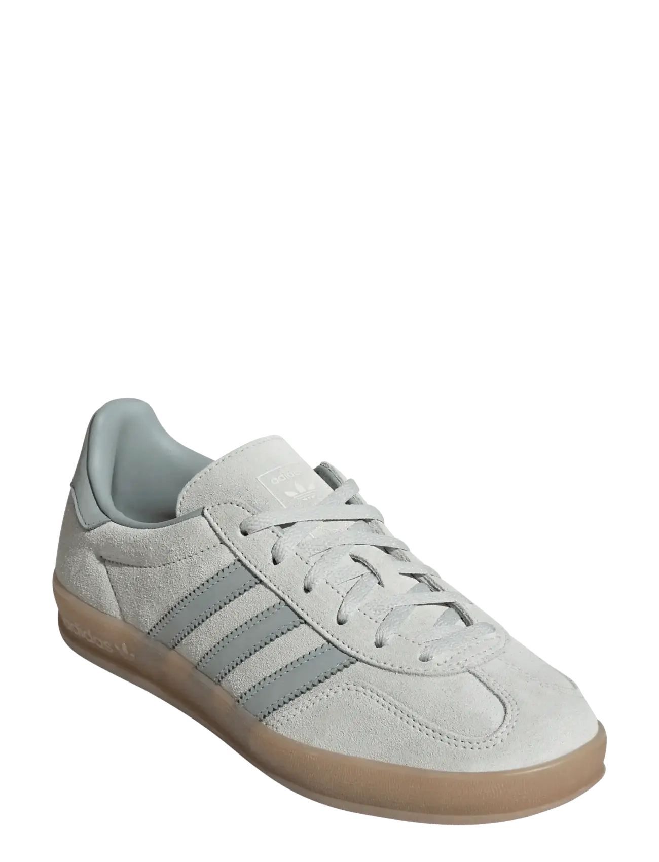 adidas Originals GAZELLE INDOOR W - Shoes - LINGRN/WOSA/GUM5 / grey