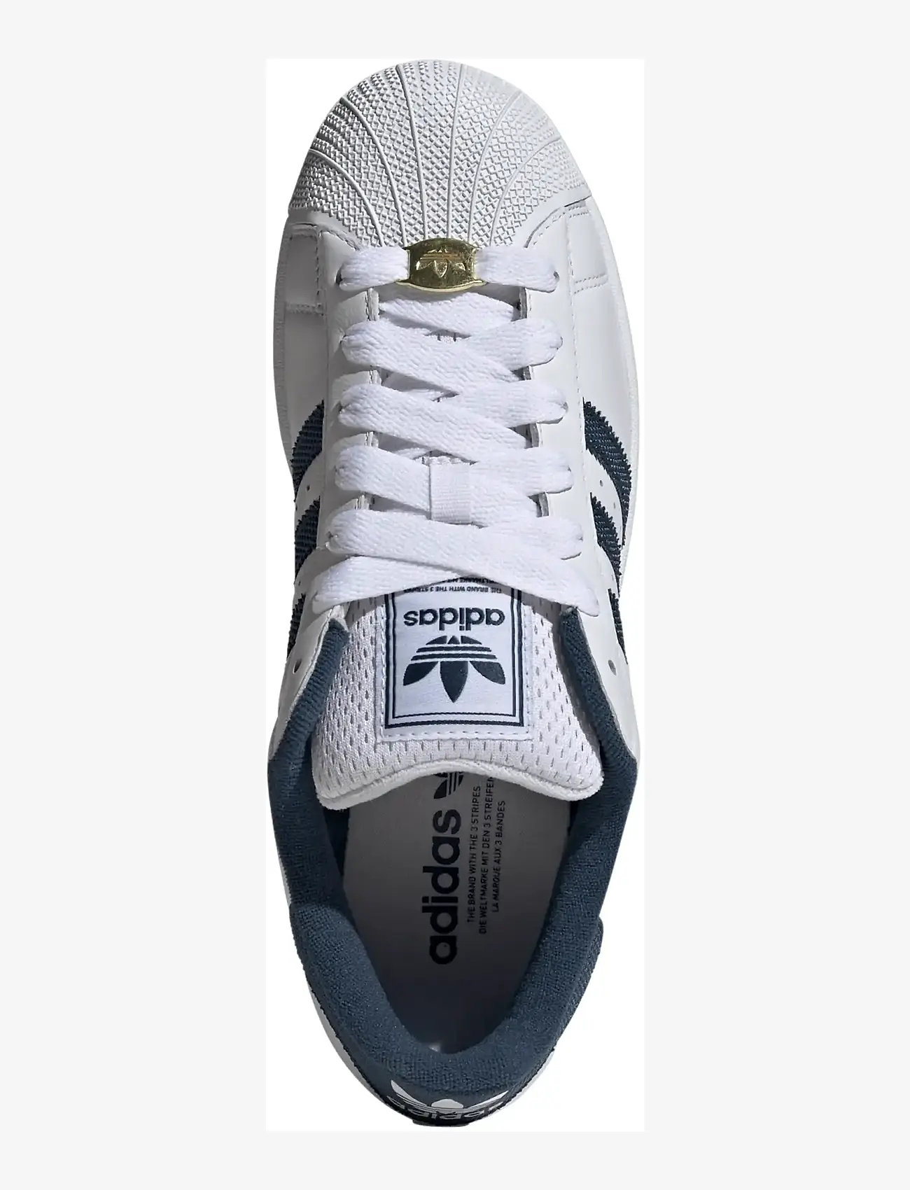 adidas Originals - SUPERSTAR II - niedriger schnitt - ftwwht/crenav/goldmt - 4