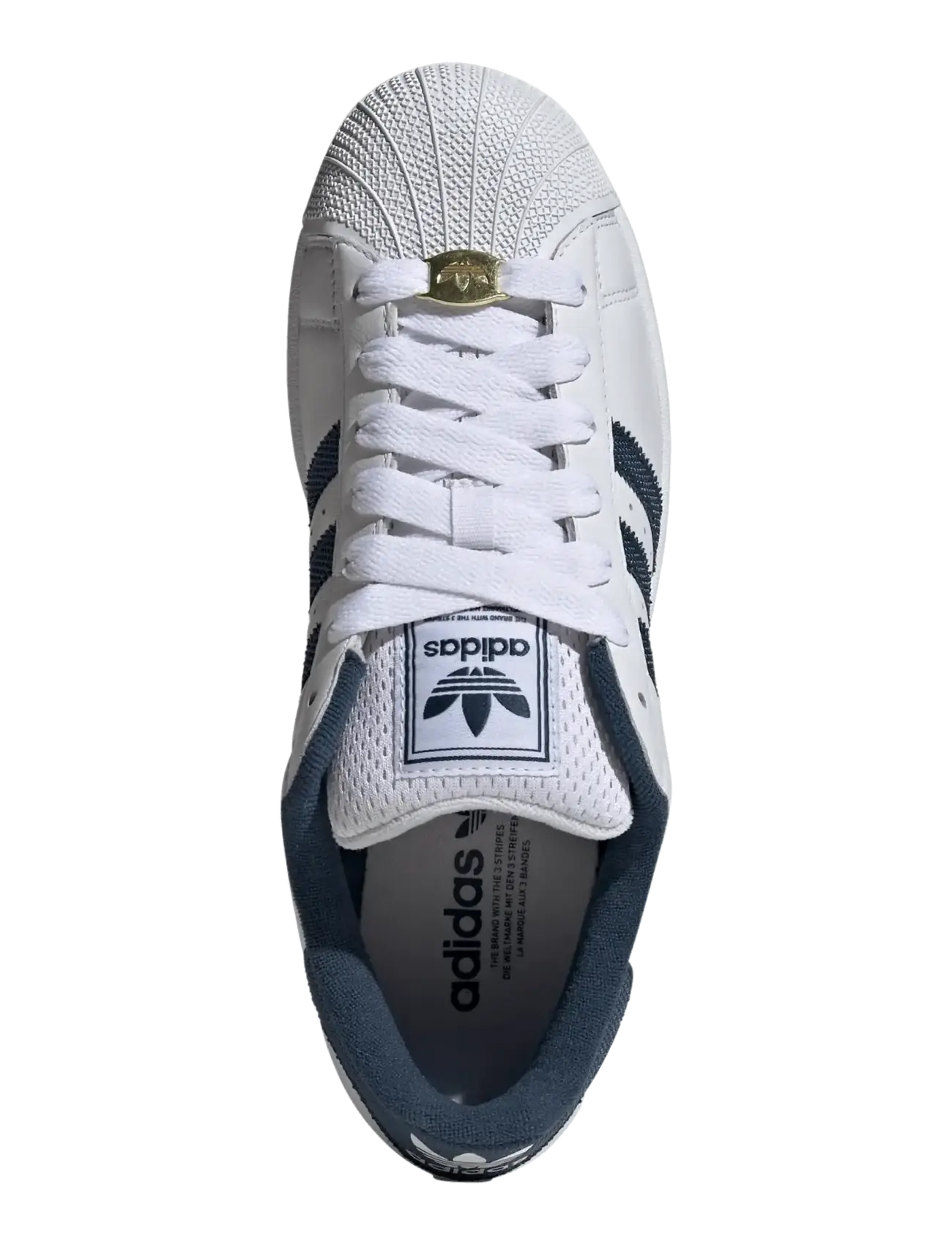 adidas Originals - SUPERSTAR II - lave sneakers - ftwwht/crenav/goldmt - 4