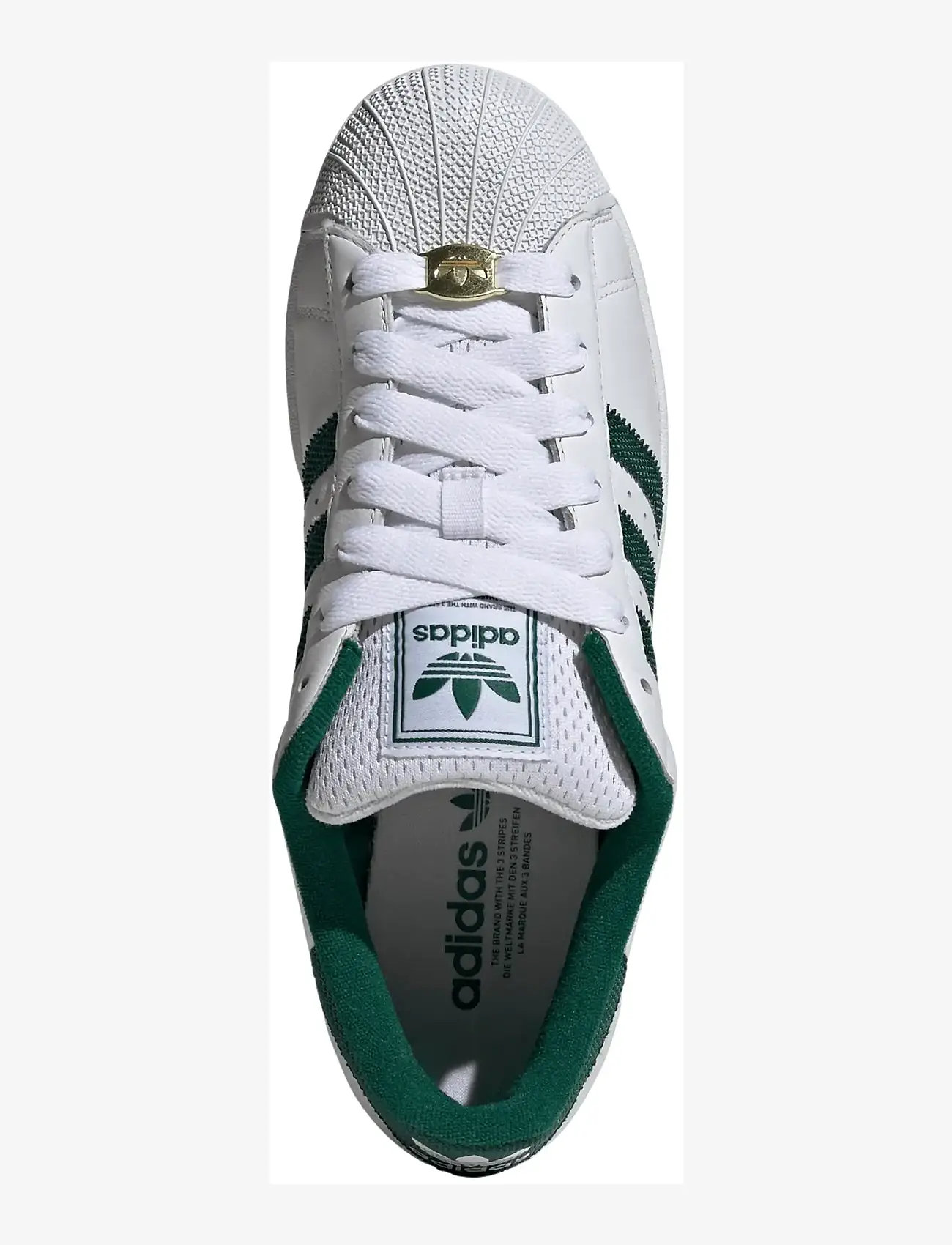 adidas Originals - SUPERSTAR II - lave sneakers - ftwwht/cgreen/goldmt - 3
