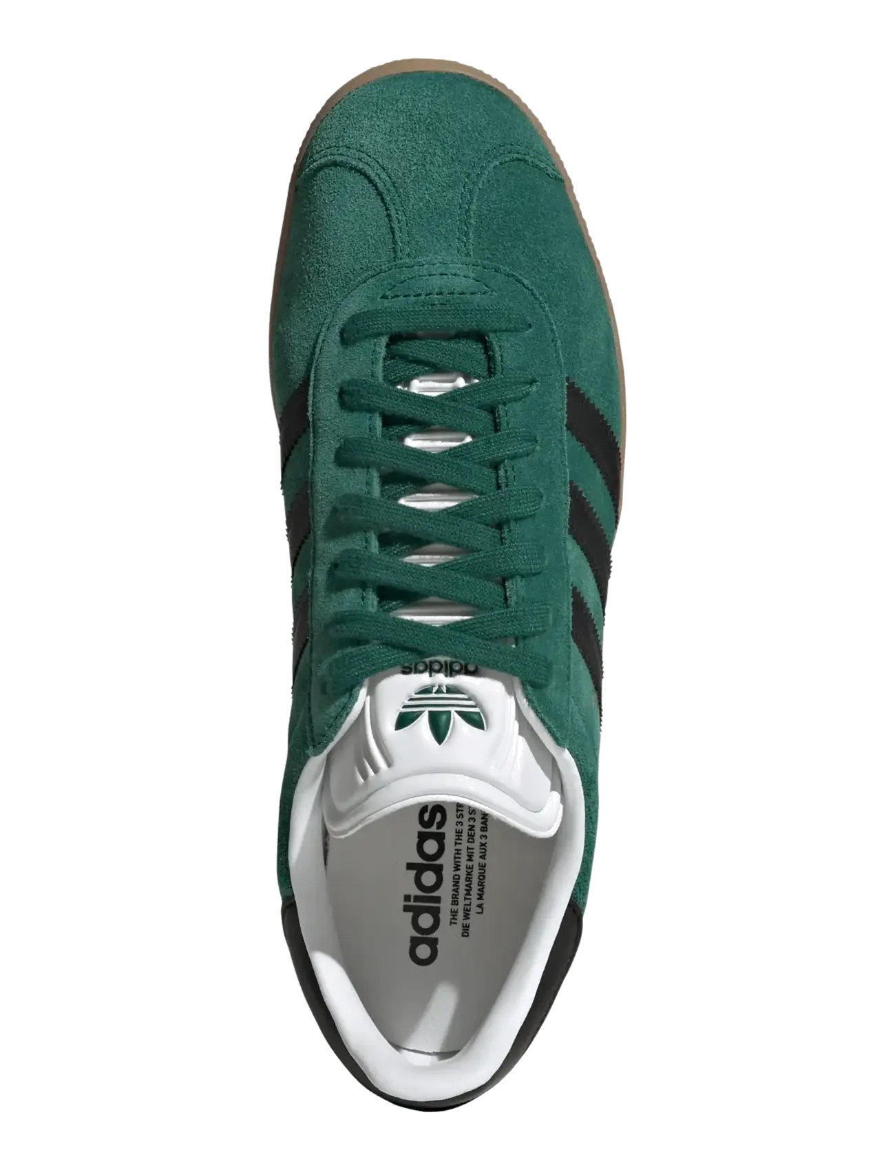 adidas Originals - GAZELLE - niedrige sneakers - cgreen/cblack/ftwwht - 4
