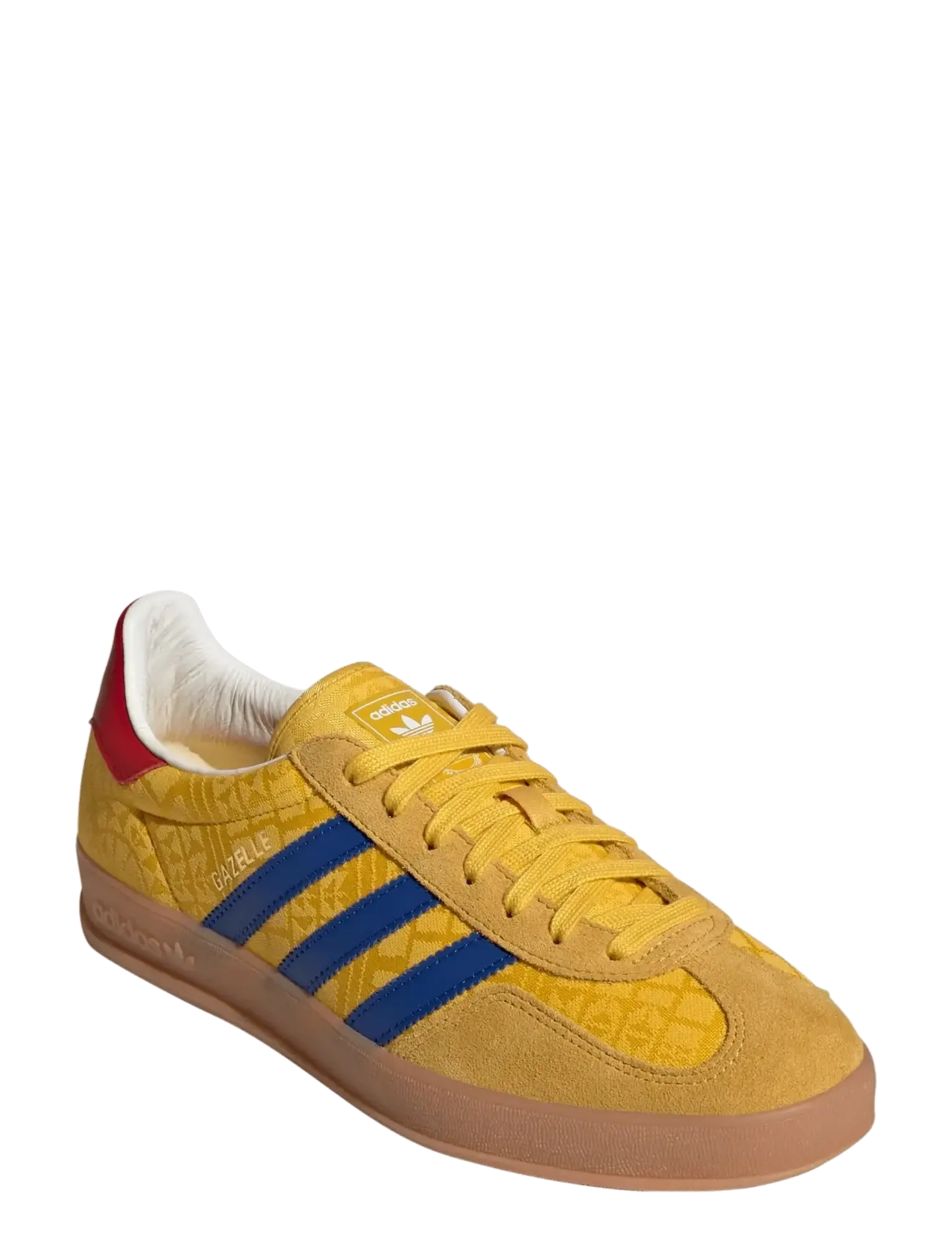 adidas Originals GAZELLE INDOOR - Winter deals - BOGOLD/POBLUE/TMCORD / yellow