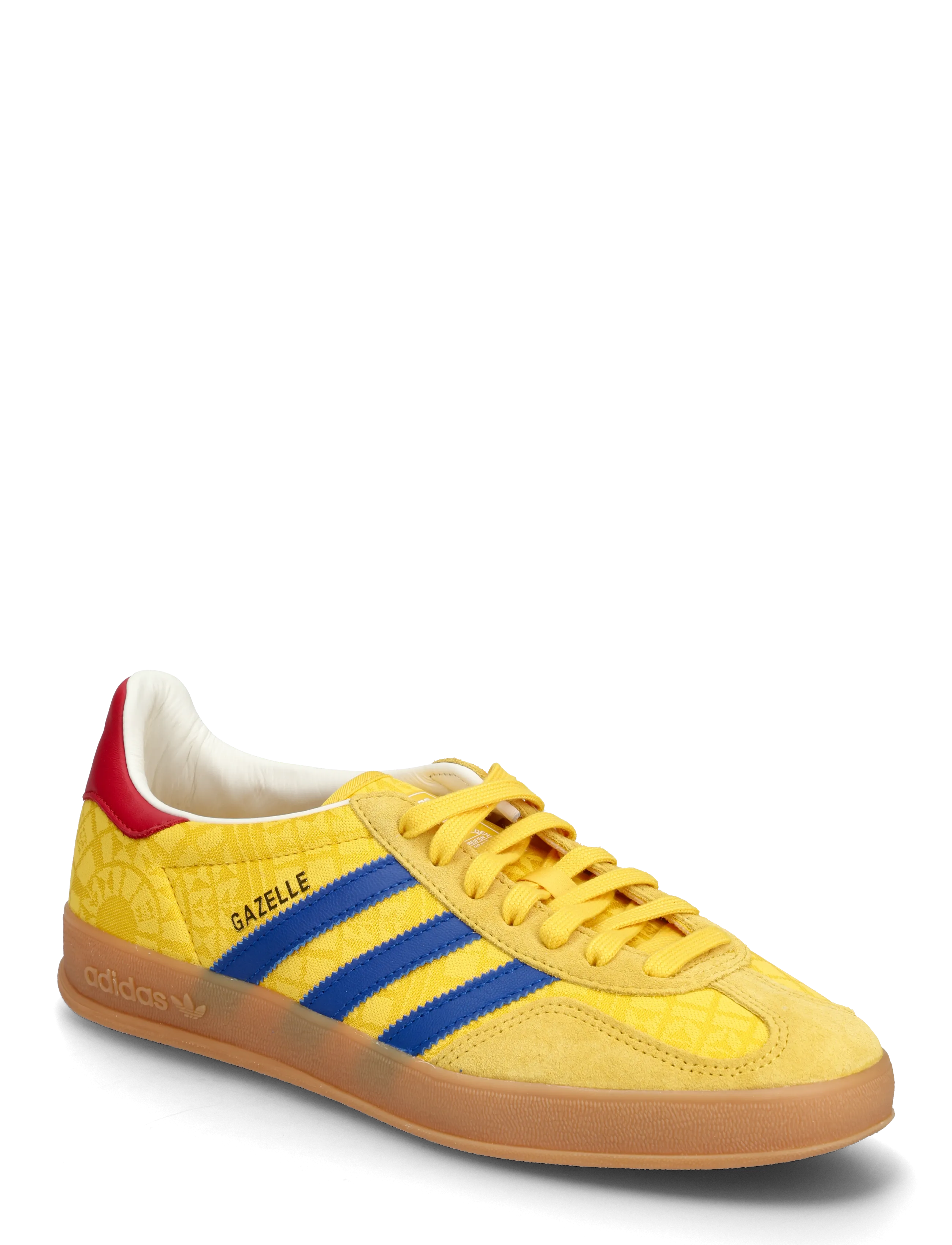 adidas Originals GAZELLE INDOOR - Streetwear - BOGOLD/POBLUE/TMCORD / yellow