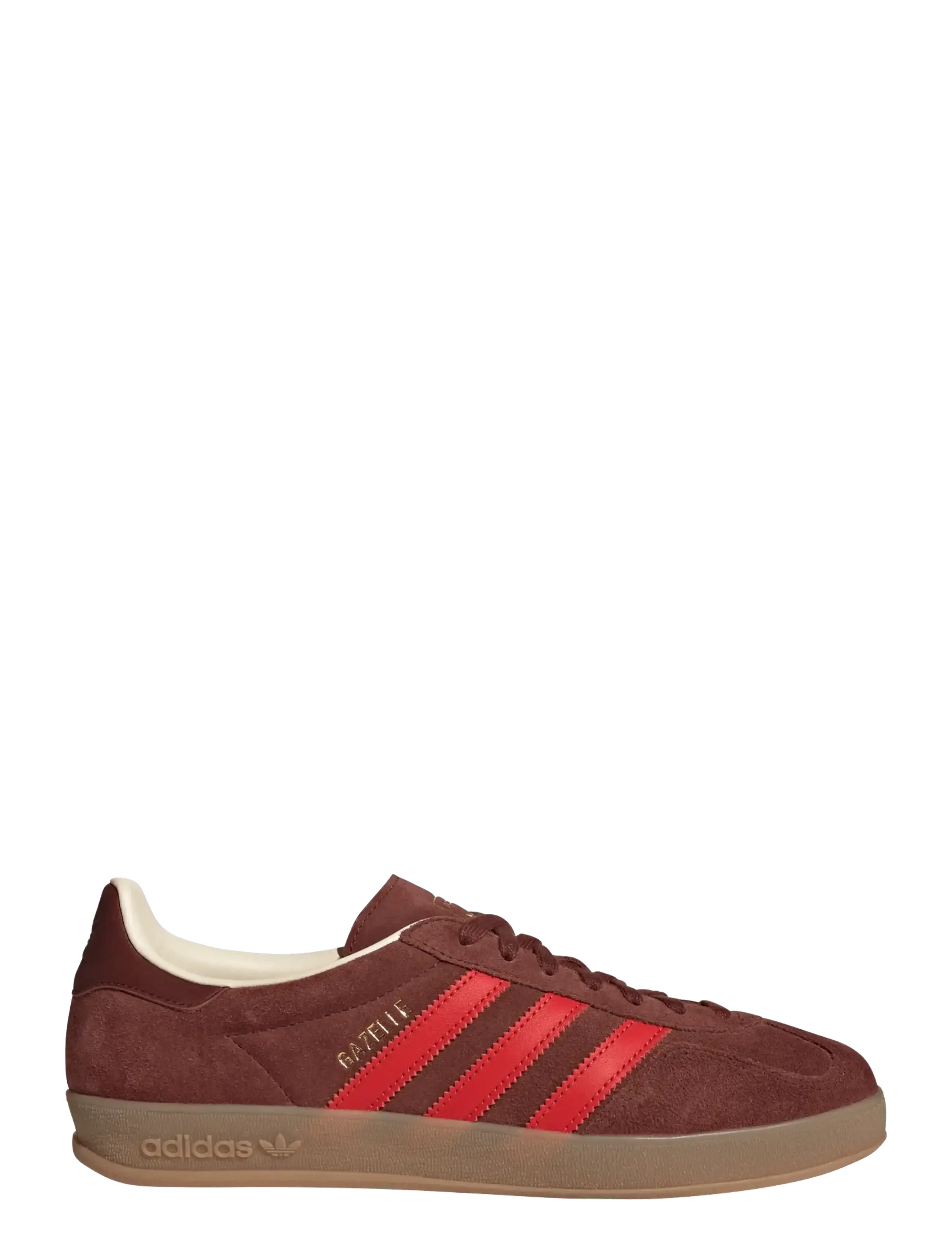adidas Originals - GAZELLE INDOOR - lave sneakers - foxbrn/red/gum4 - 1