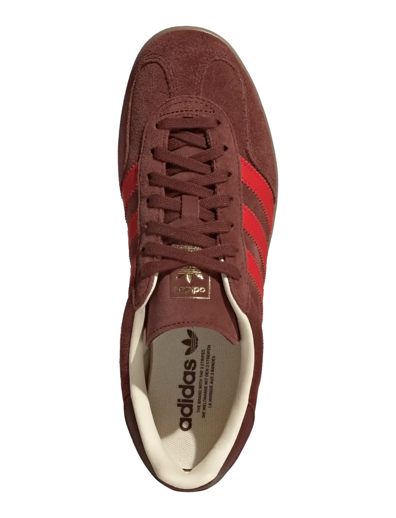 adidas Originals - GAZELLE INDOOR - lave sneakers - foxbrn/red/gum4 - 4