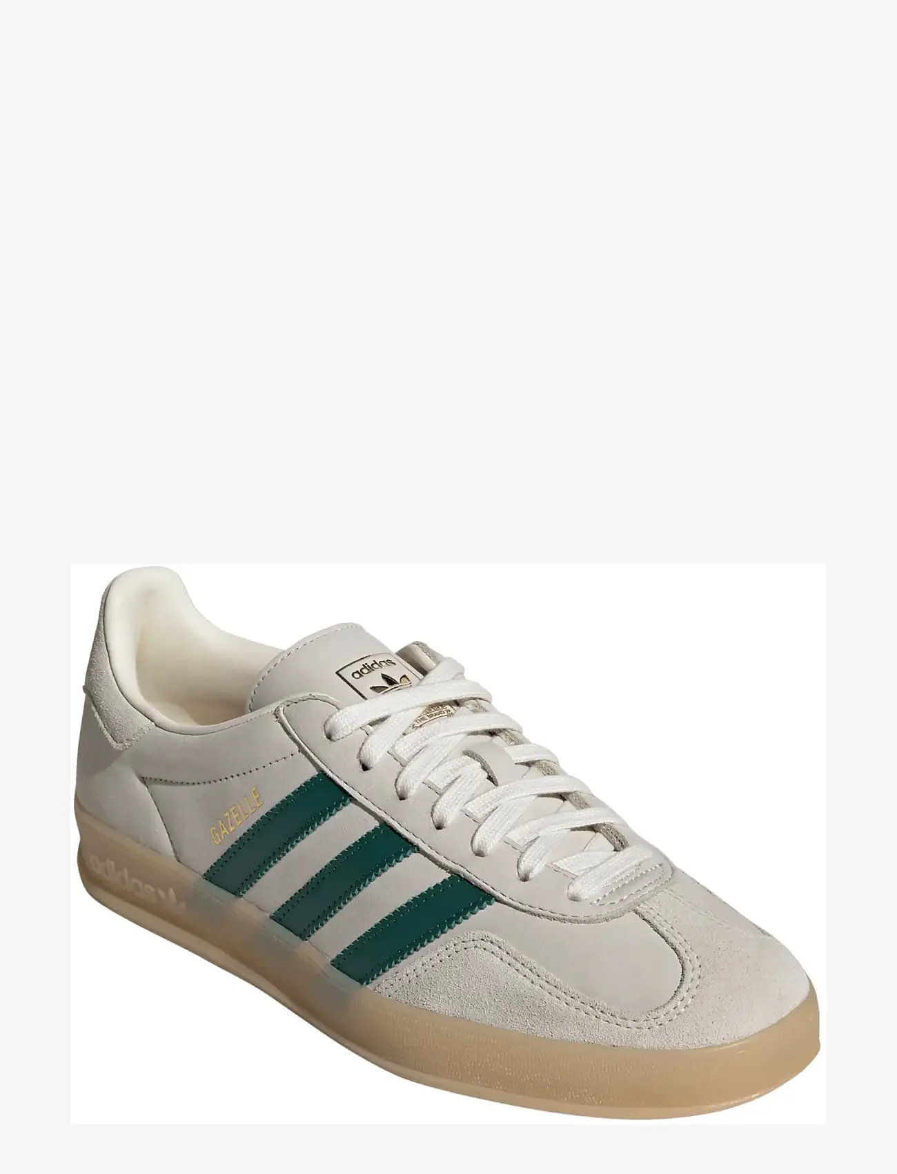 adidas Originals - GAZELLE INDOOR - niedriger schnitt - crewht/cgreen/gum3 - 0