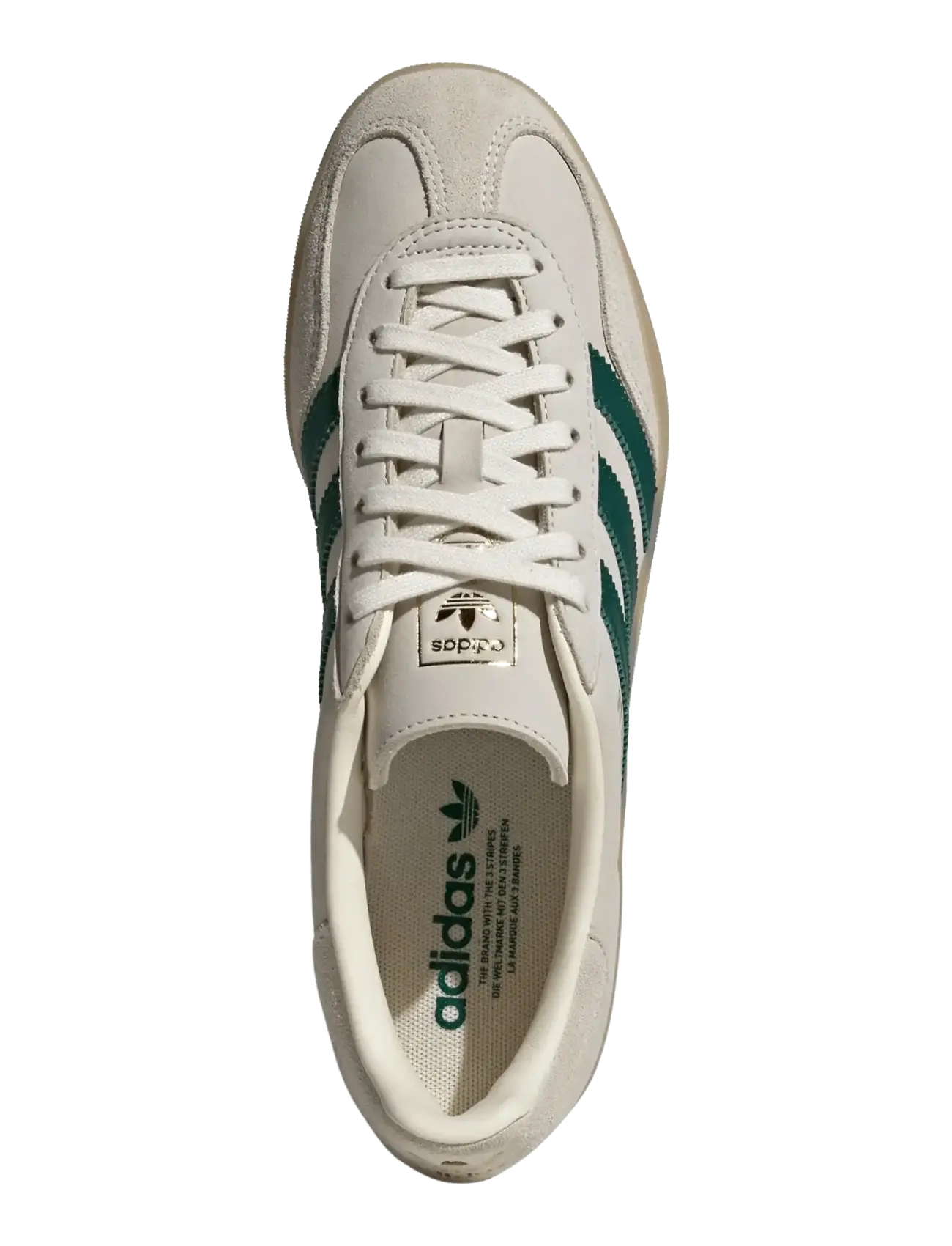 adidas Originals - GAZELLE INDOOR - lágir strigaskór - crewht/cgreen/gum3 - 4