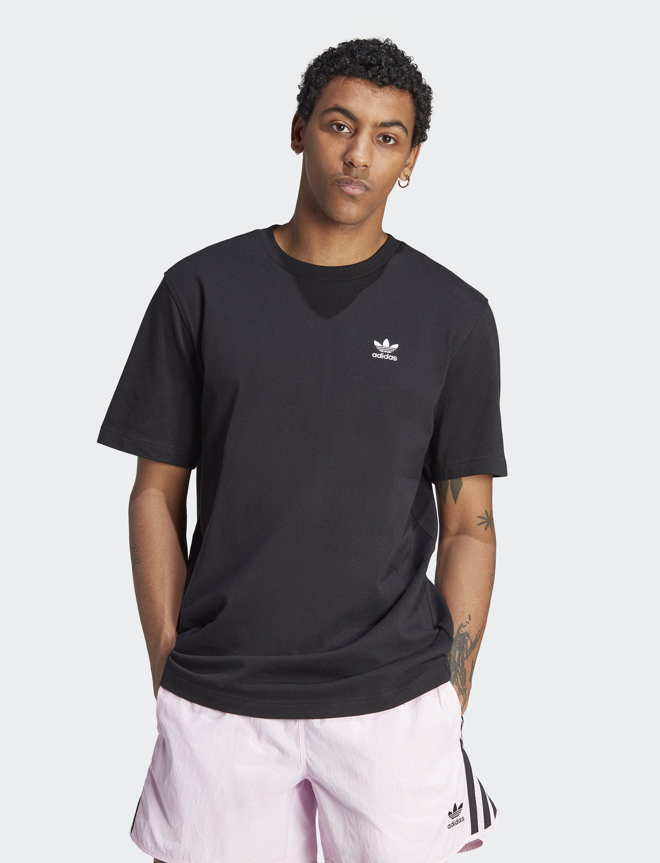 adidas Originals - ADICOLOR CLASSICS BACK+FRONT TREFOIL BOXY TEE - tops & t-shirts - black/white - 0