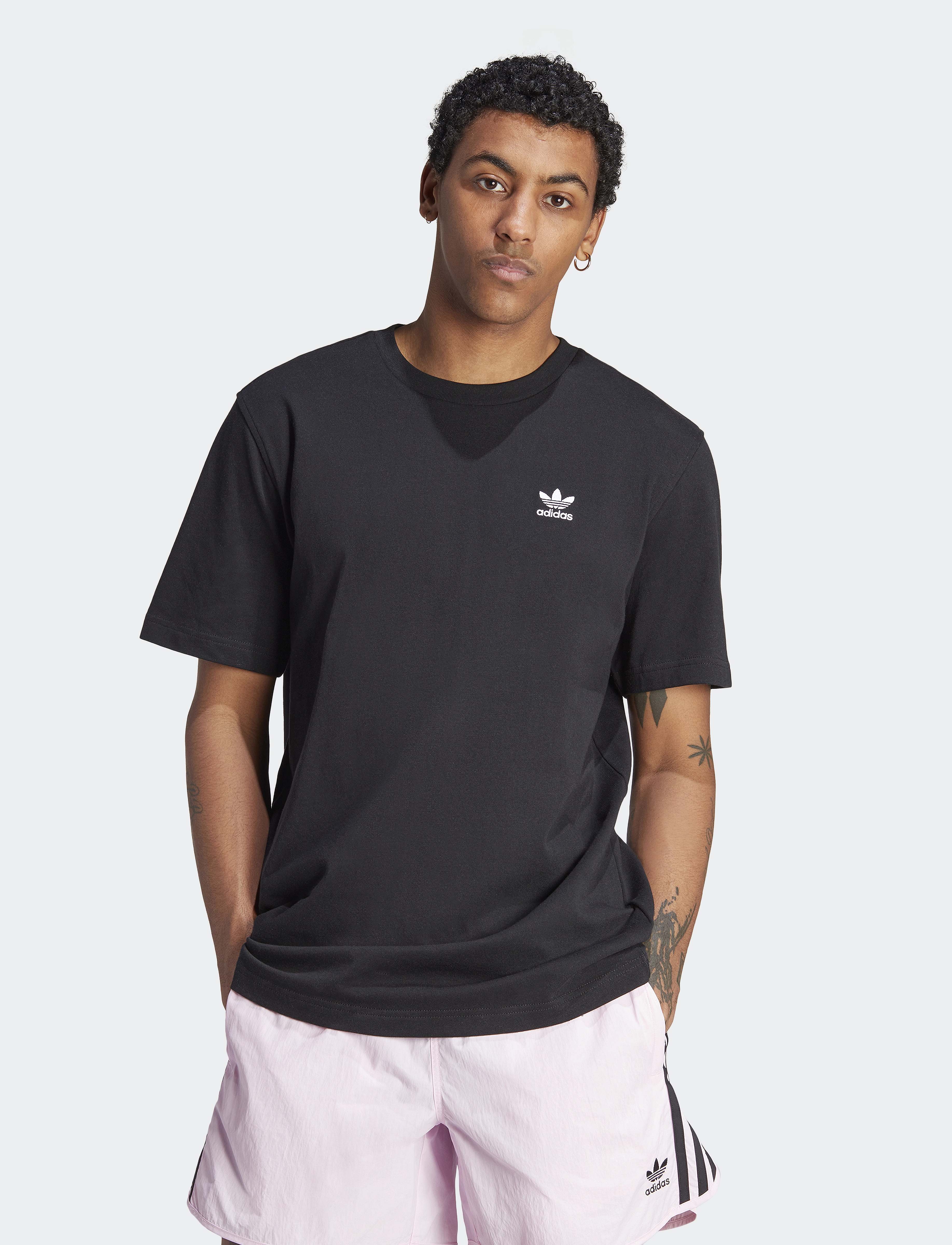 adidas Originals B+F TREFOIL TEE - Kurzärmelig - BLACK/WHITE / black