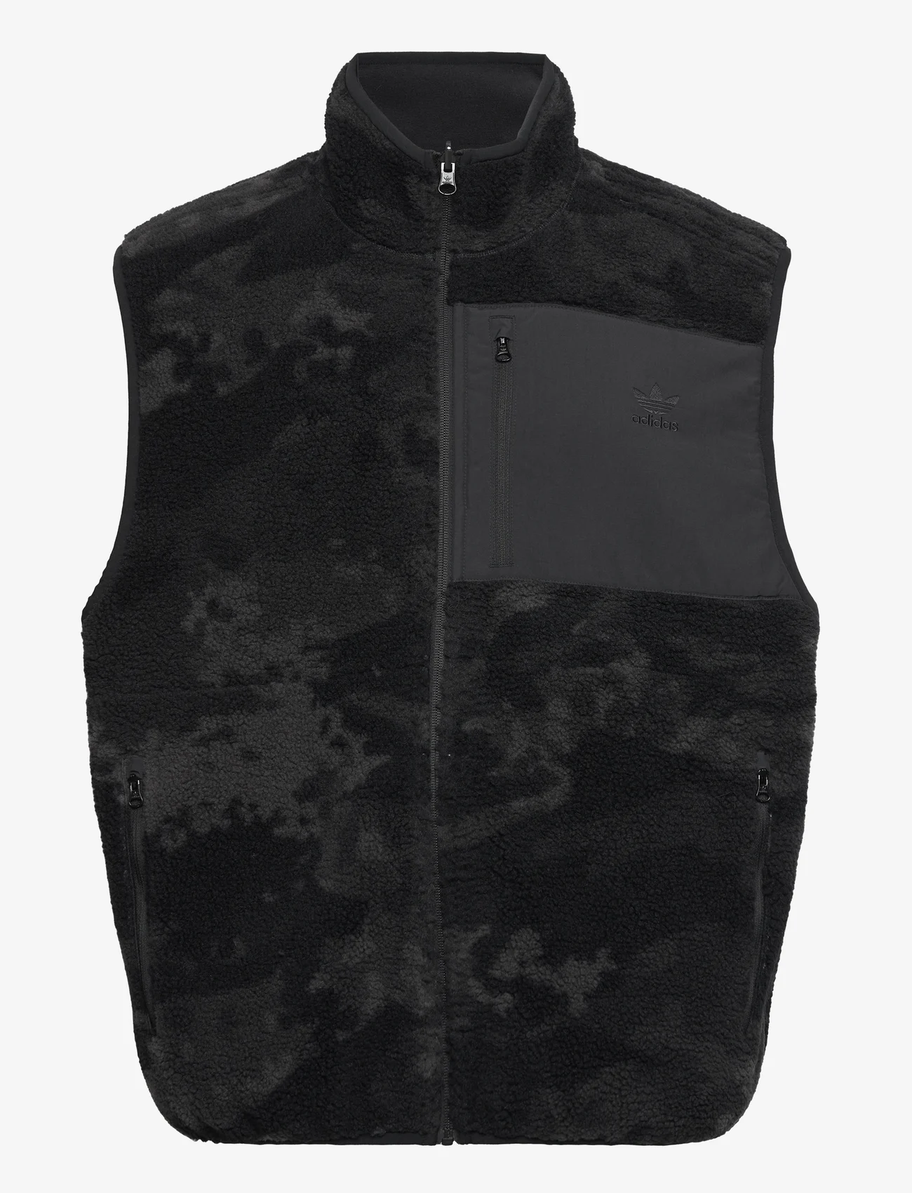 adidas Originals - CAMO FLCE VEST - sports jackets - black - 0