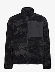 adidas Originals - CAMO FLEECE JKT - mid layer jackets - black - 0