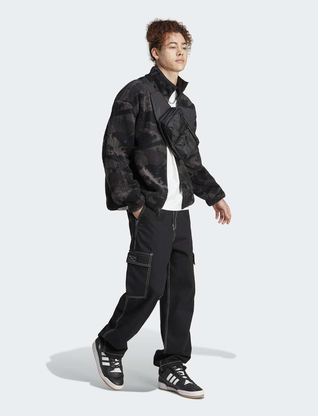 adidas Originals Camo Fleece Jkt Mid layer jackets Boozt