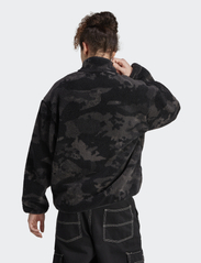 adidas Originals - CAMO FLEECE JKT - mid layer jackets - black - 3