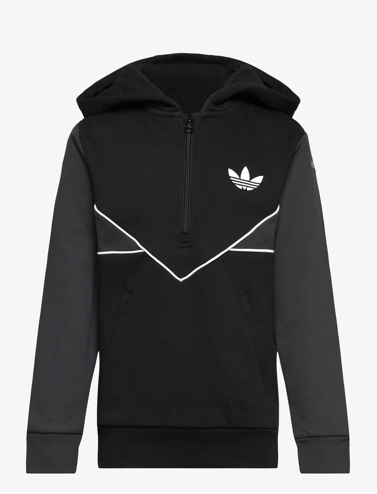 adidas Originals - Adicolor Half-Zip Hoodie - džemperiai su gobtuvu - black - 0