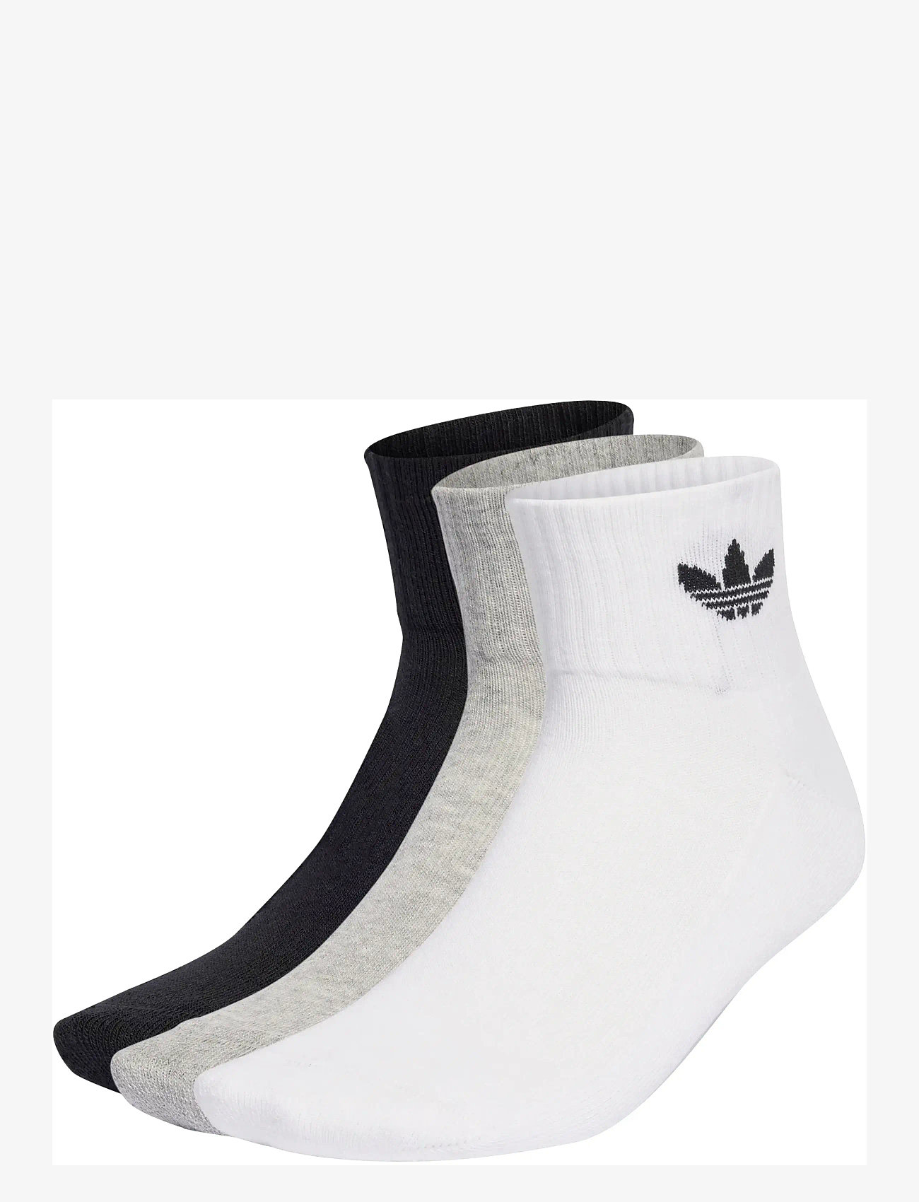 adidas Originals - 1/4 SOCKS 3P - sportsocken - white/mgreyh/black - 0