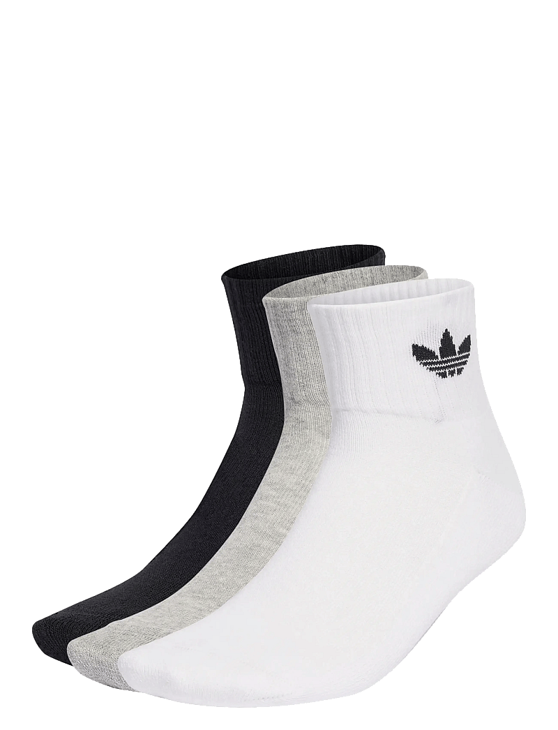 adidas Originals - 1/4 SOCKS 3P - sportsocken - white/mgreyh/black - 0