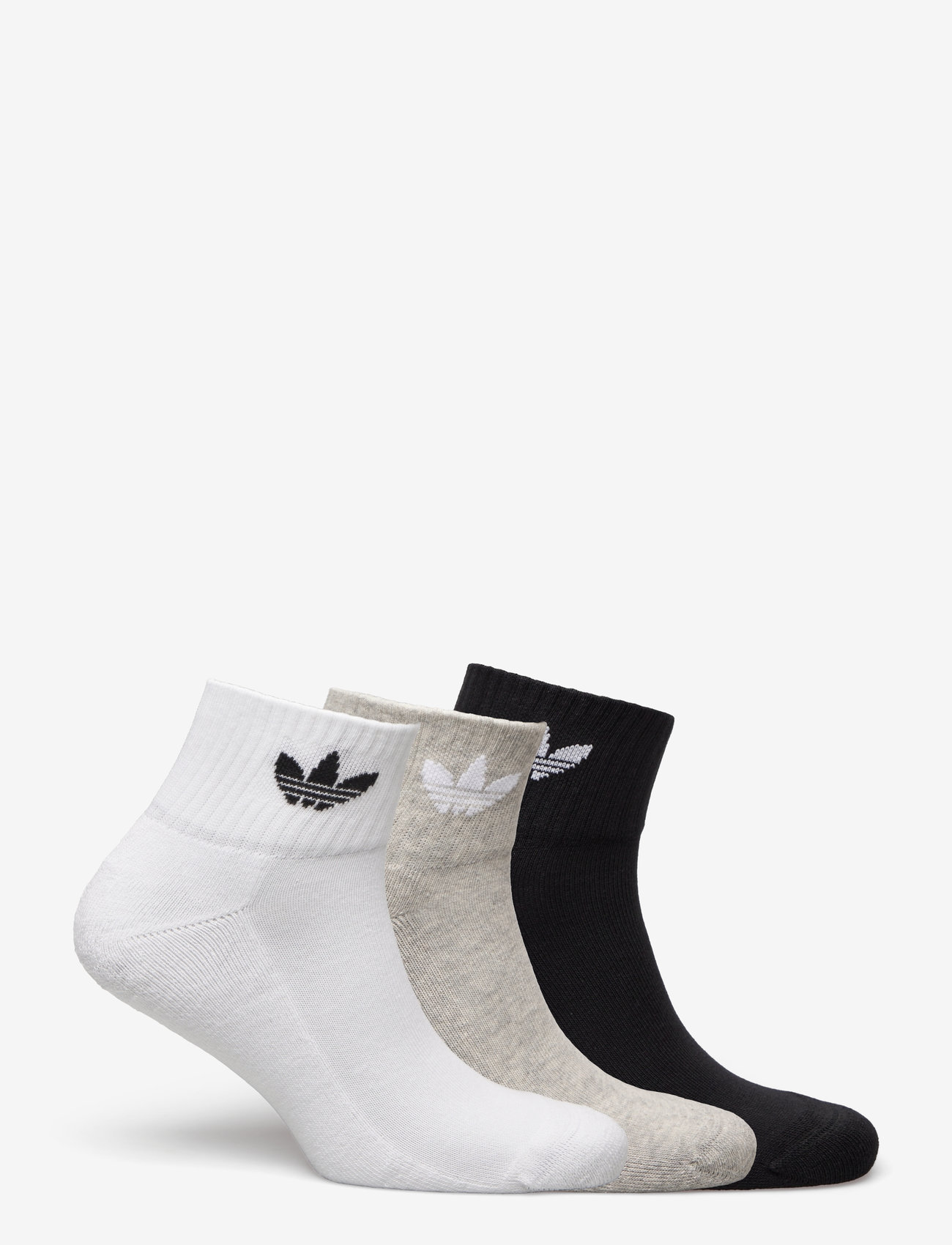 adidas Originals - 1/4 SOCKS 3P - sportsocken - white/mgreyh/black - 1