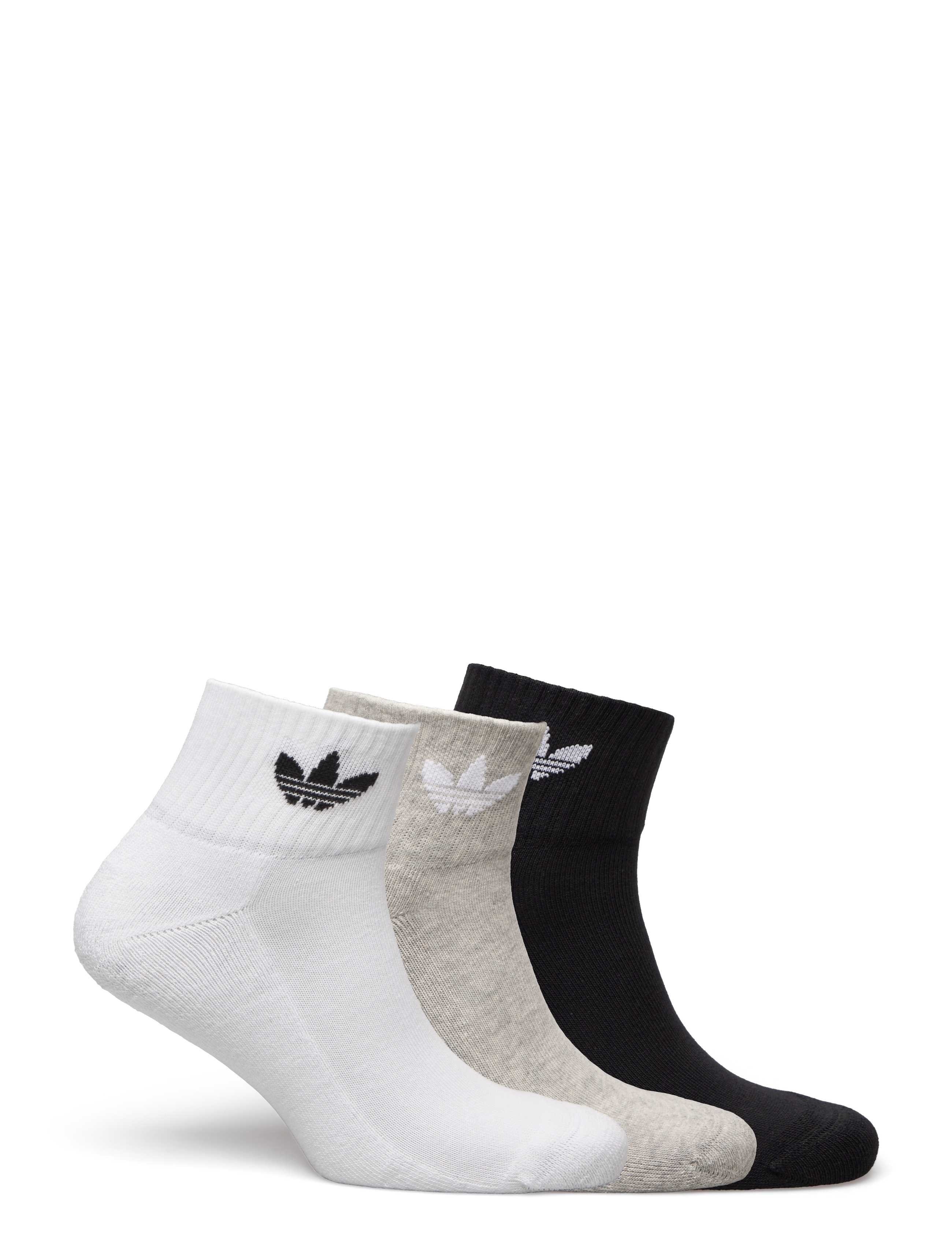 adidas Originals - 1/4 SOCKS 3P - träningsstrumpor - white/mgreyh/black - 1