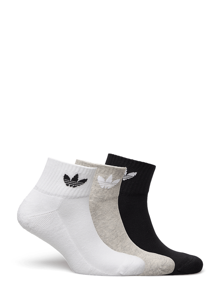 adidas Originals - 1/4 SOCKS 3P - urheilusukat - white/mgreyh/black - 1